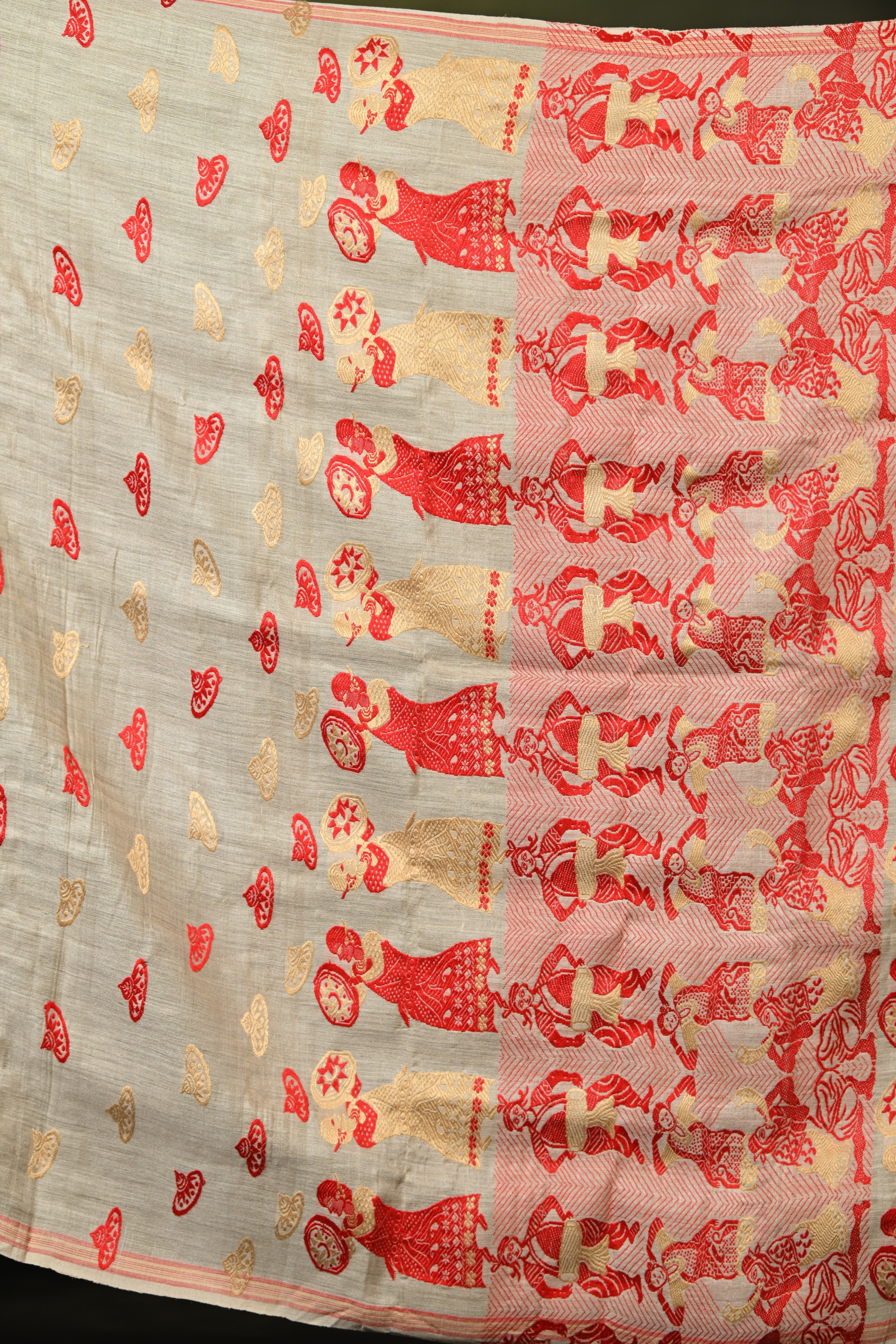 HANDWOVEN ASSAM GI MUGA SILK SAREE MSS5869