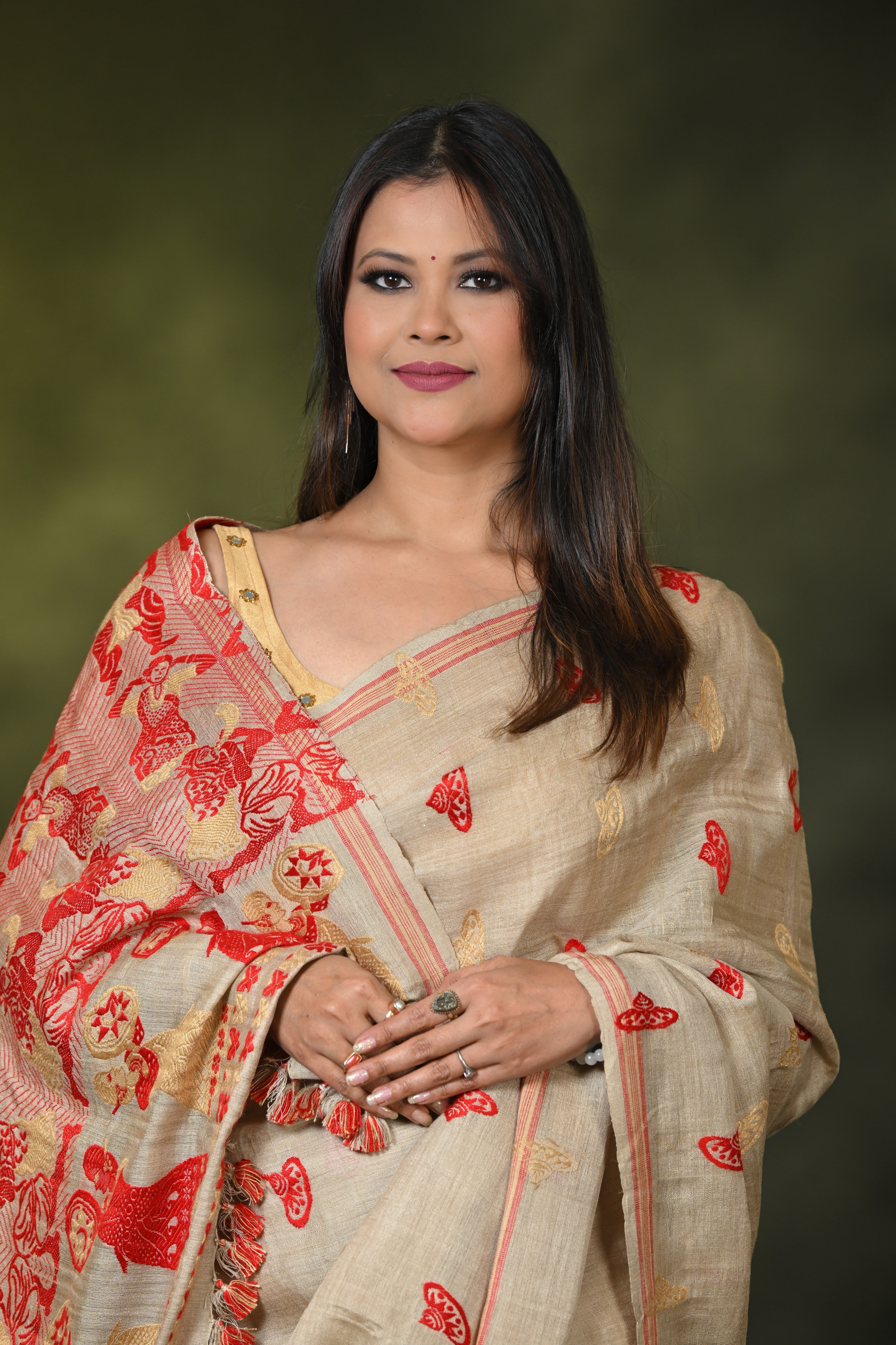 HANDWOVEN ASSAM GI MUGA SILK SAREE MSS5869