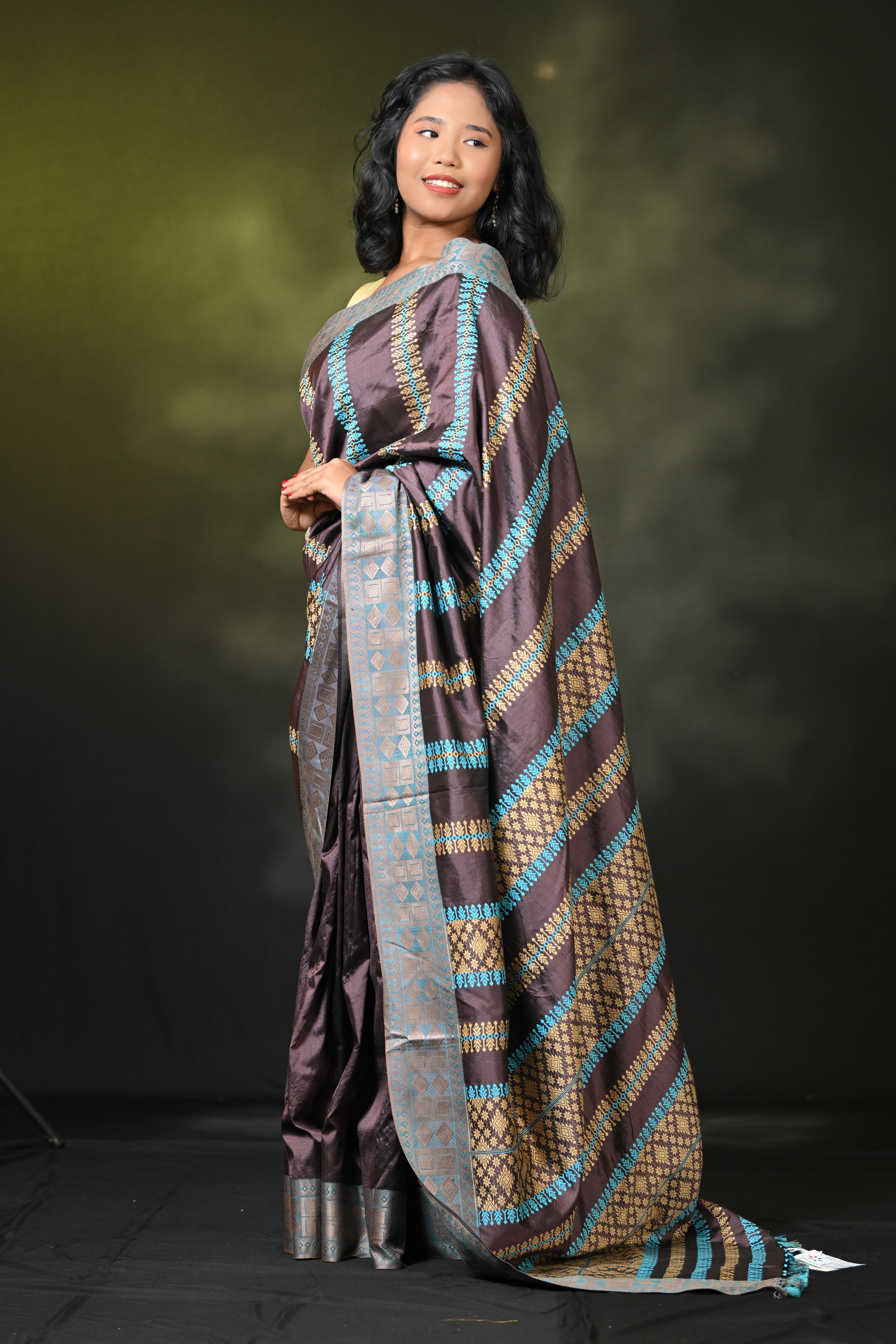 HANDWOVEN ASSAM PATT SILK SAREE ASS6234