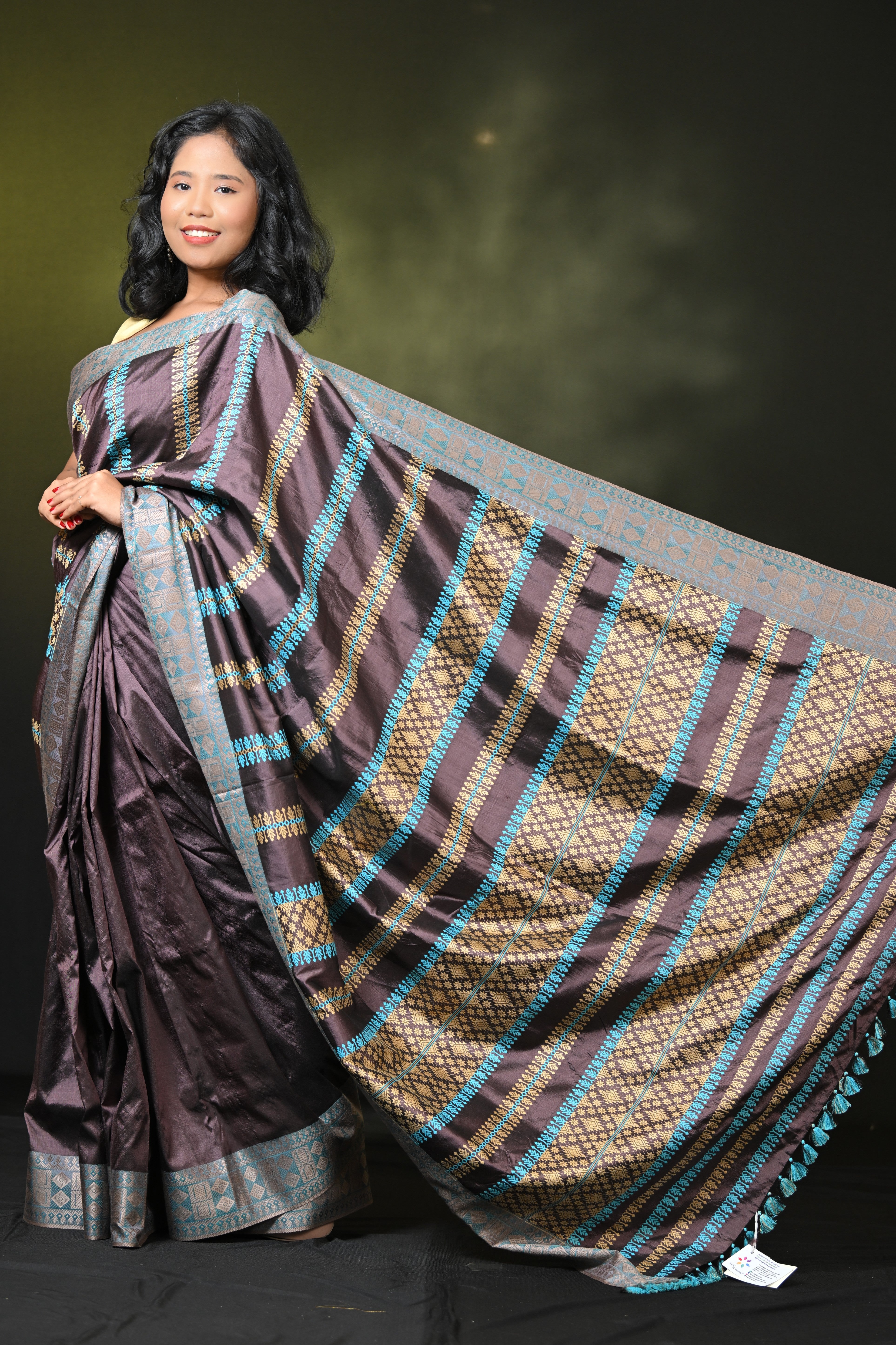 HANDWOVEN ASSAM PATT SILK SAREE ASS6234