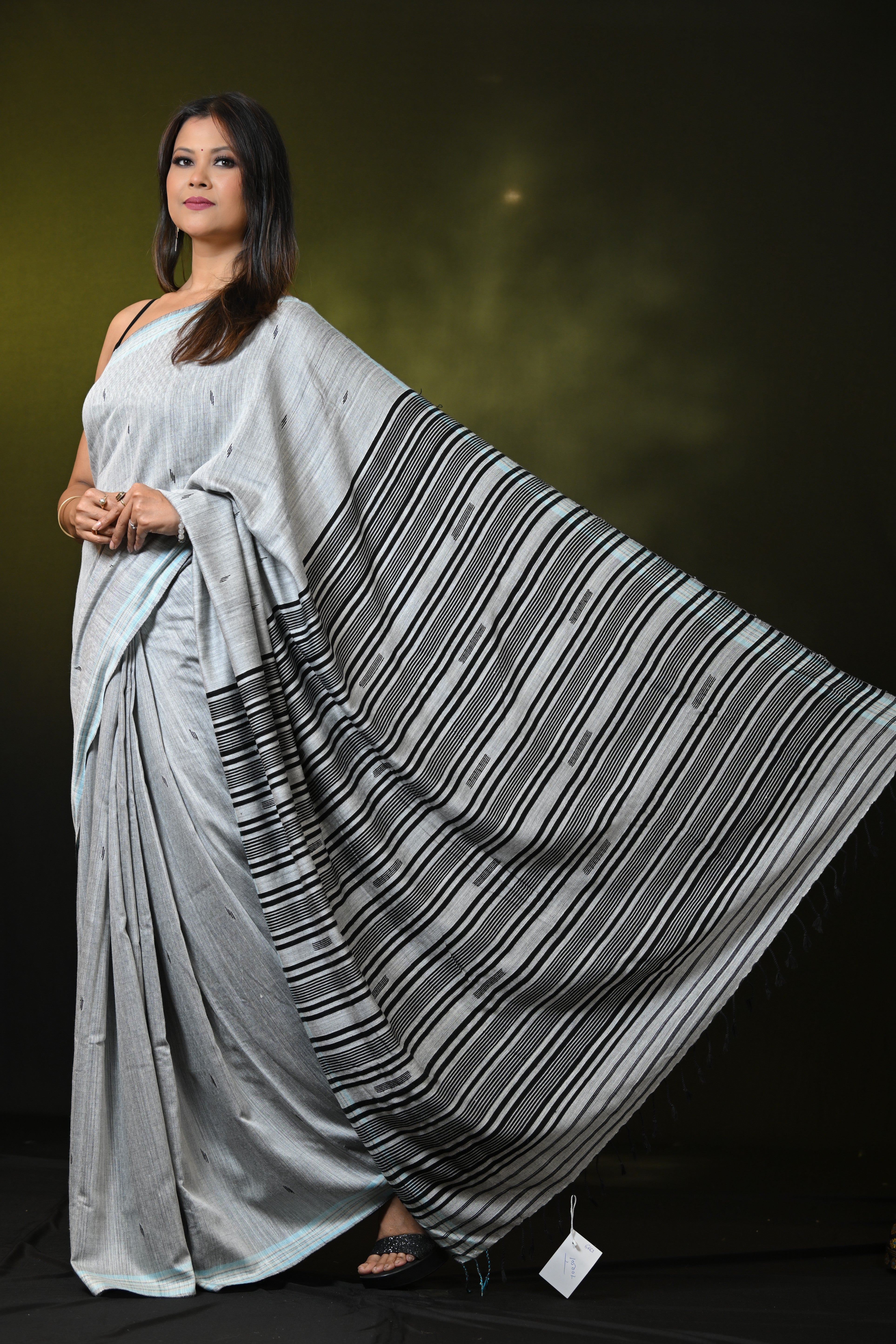 HANDWOVEN ASSAM COTTON SAREE CS6663