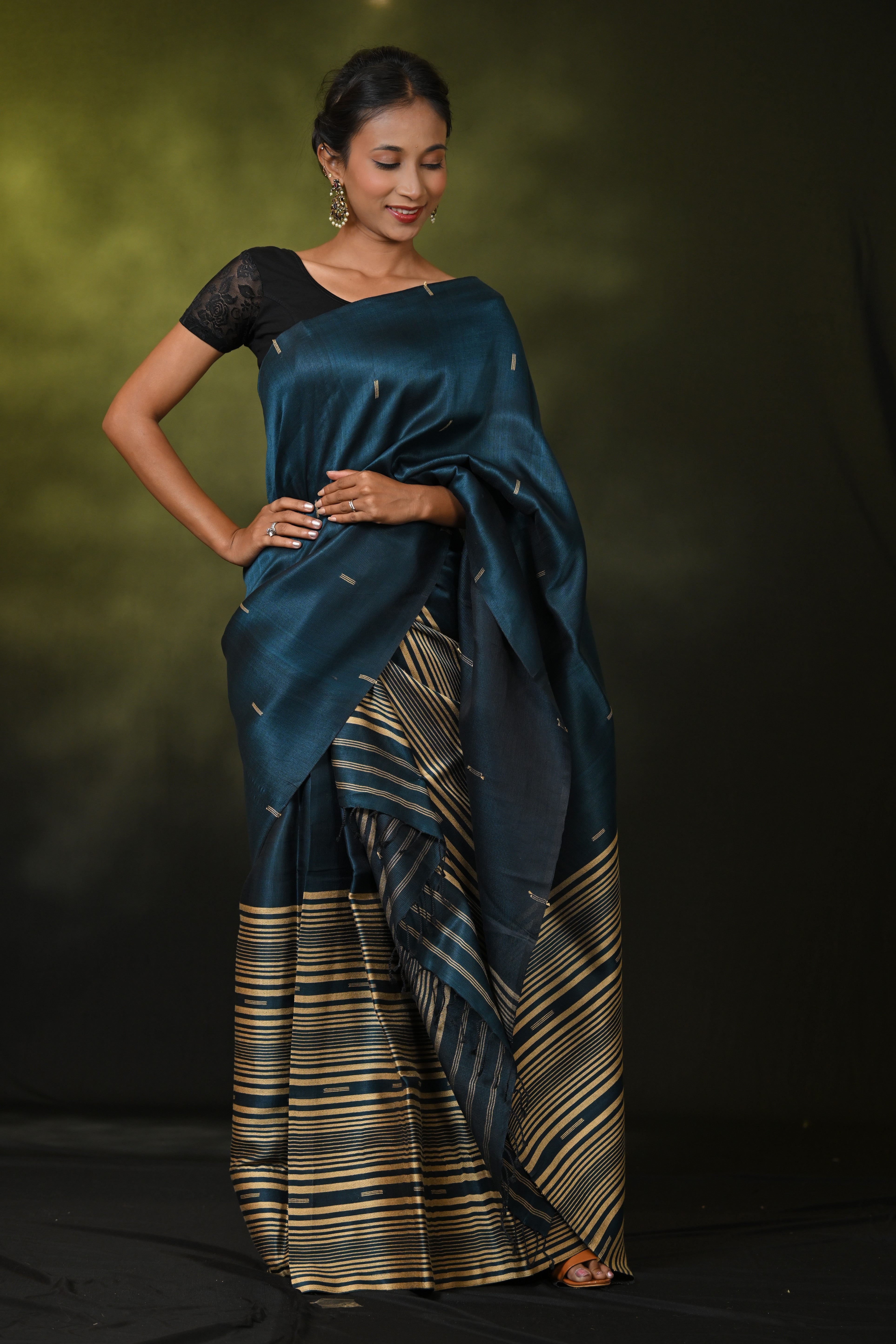 HANDWOVEN ASSAM COTTON MEKHLA CHADOR CMC7637