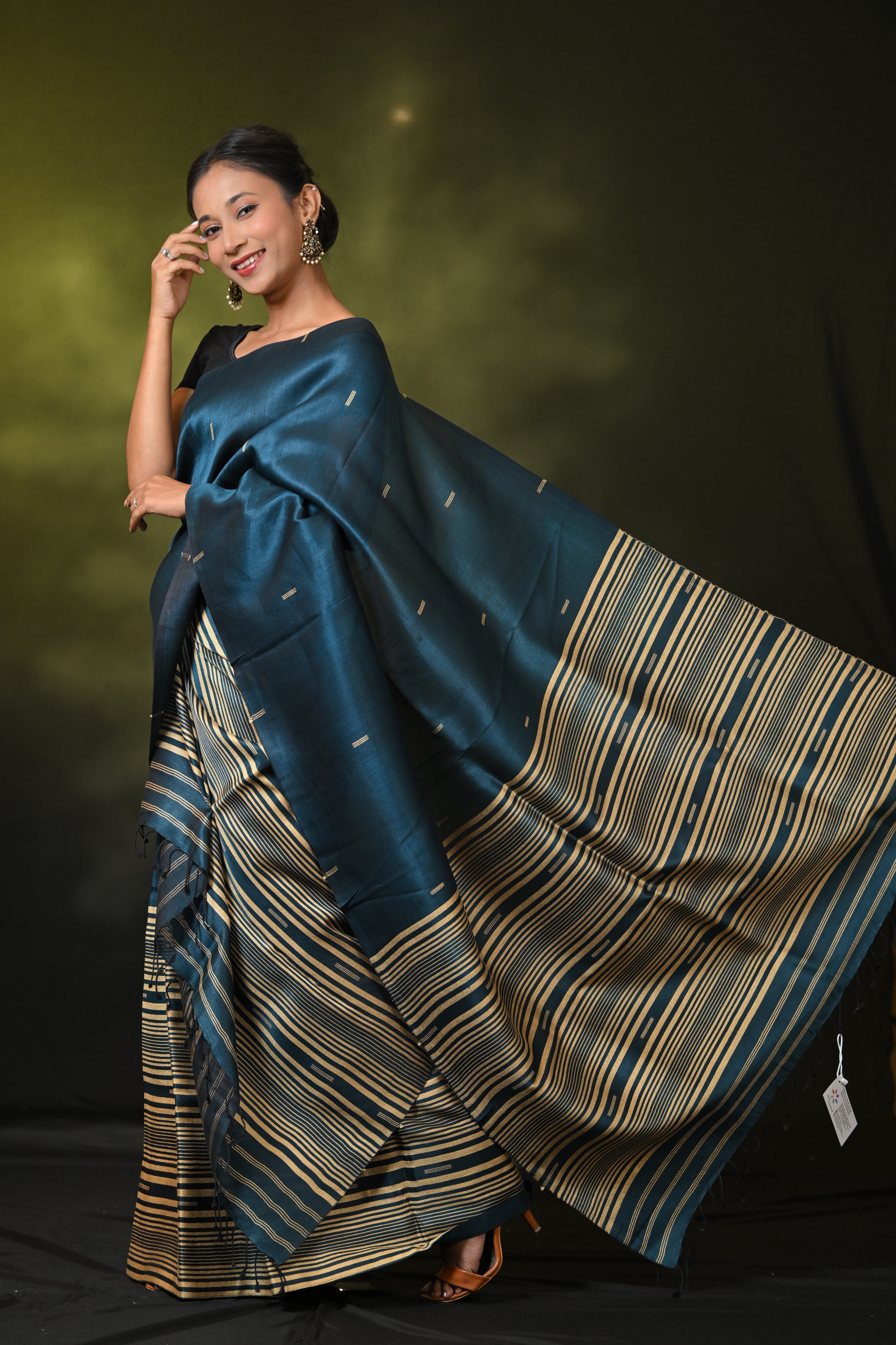 HANDWOVEN ASSAM COTTON MEKHLA CHADOR CMC7637