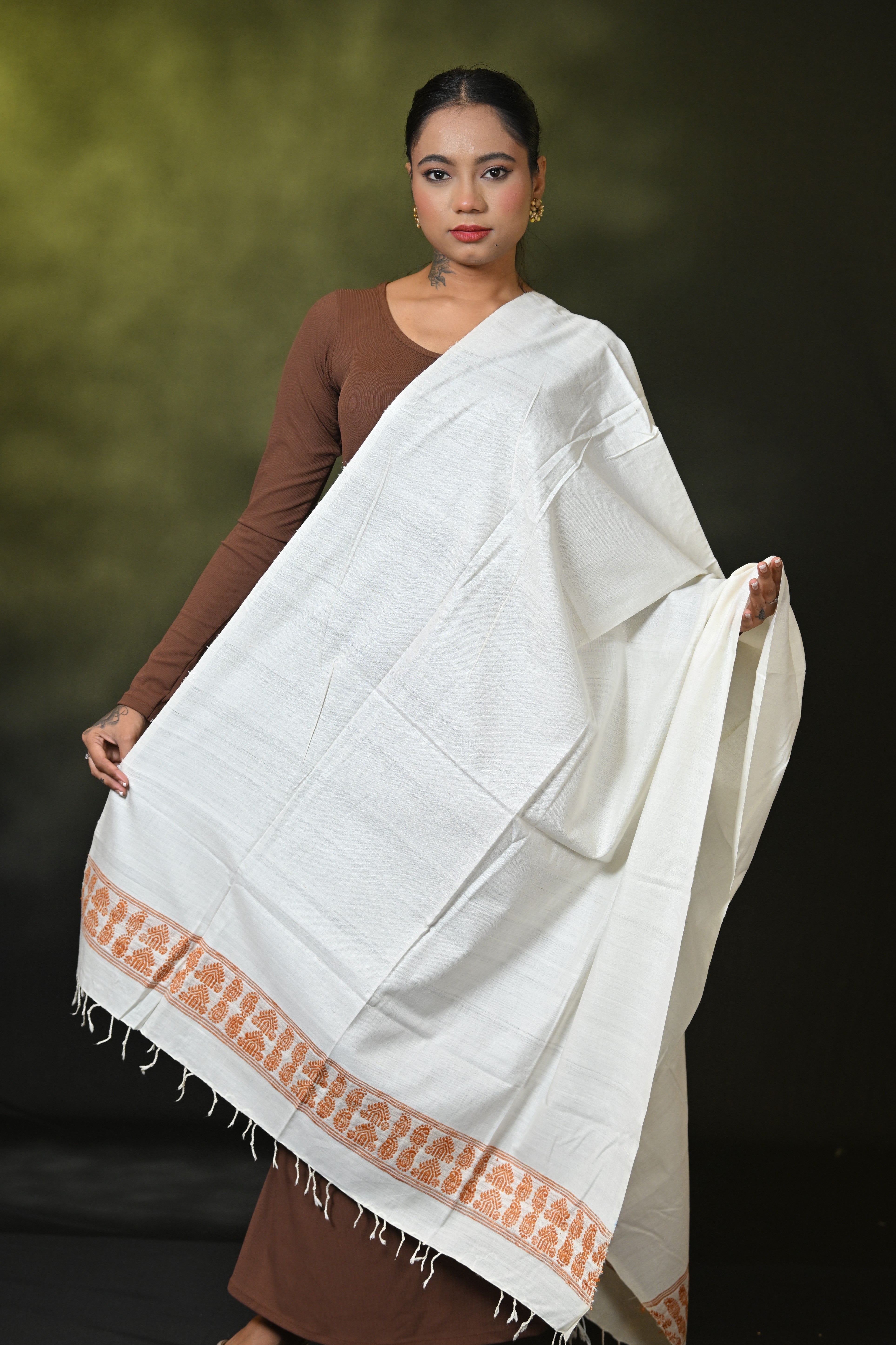 HANDWOVEN ASSAM ERI SILK SHWAL ESSH6996