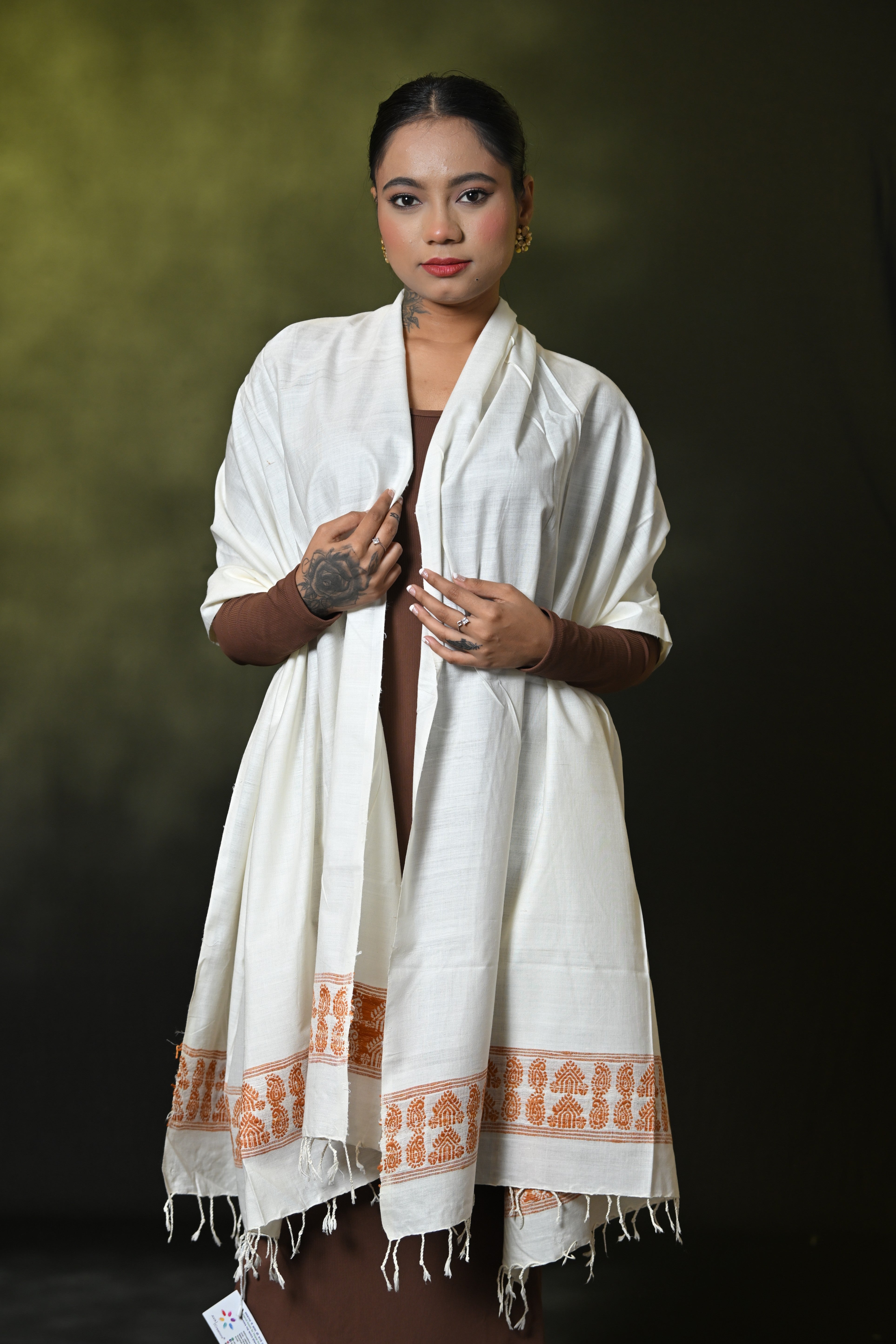 HANDWOVEN ASSAM ERI SILK SHWAL ESSH6996