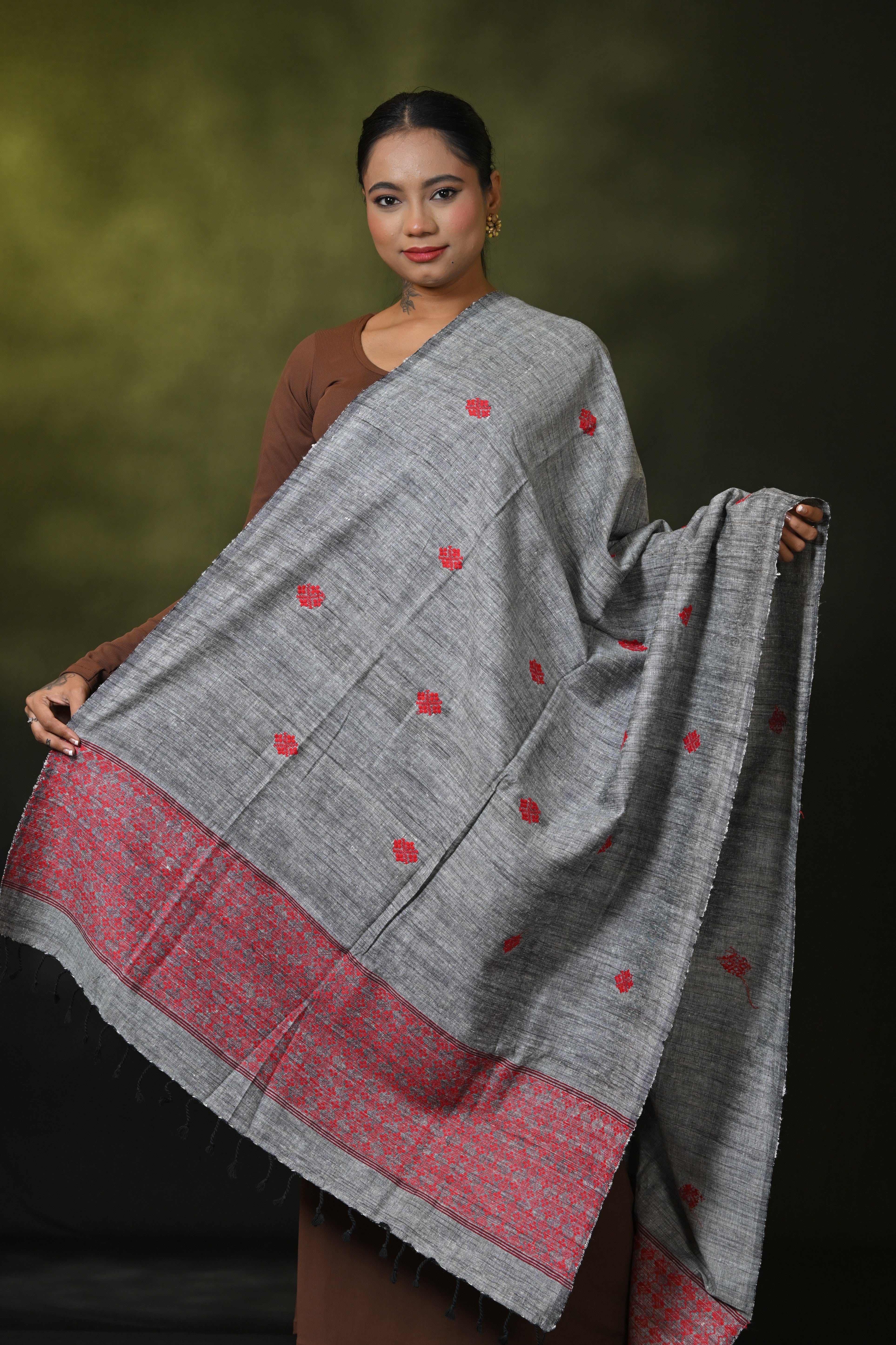 HANDWOVEN ASSAM ERI SILK SHWAL ESSH693