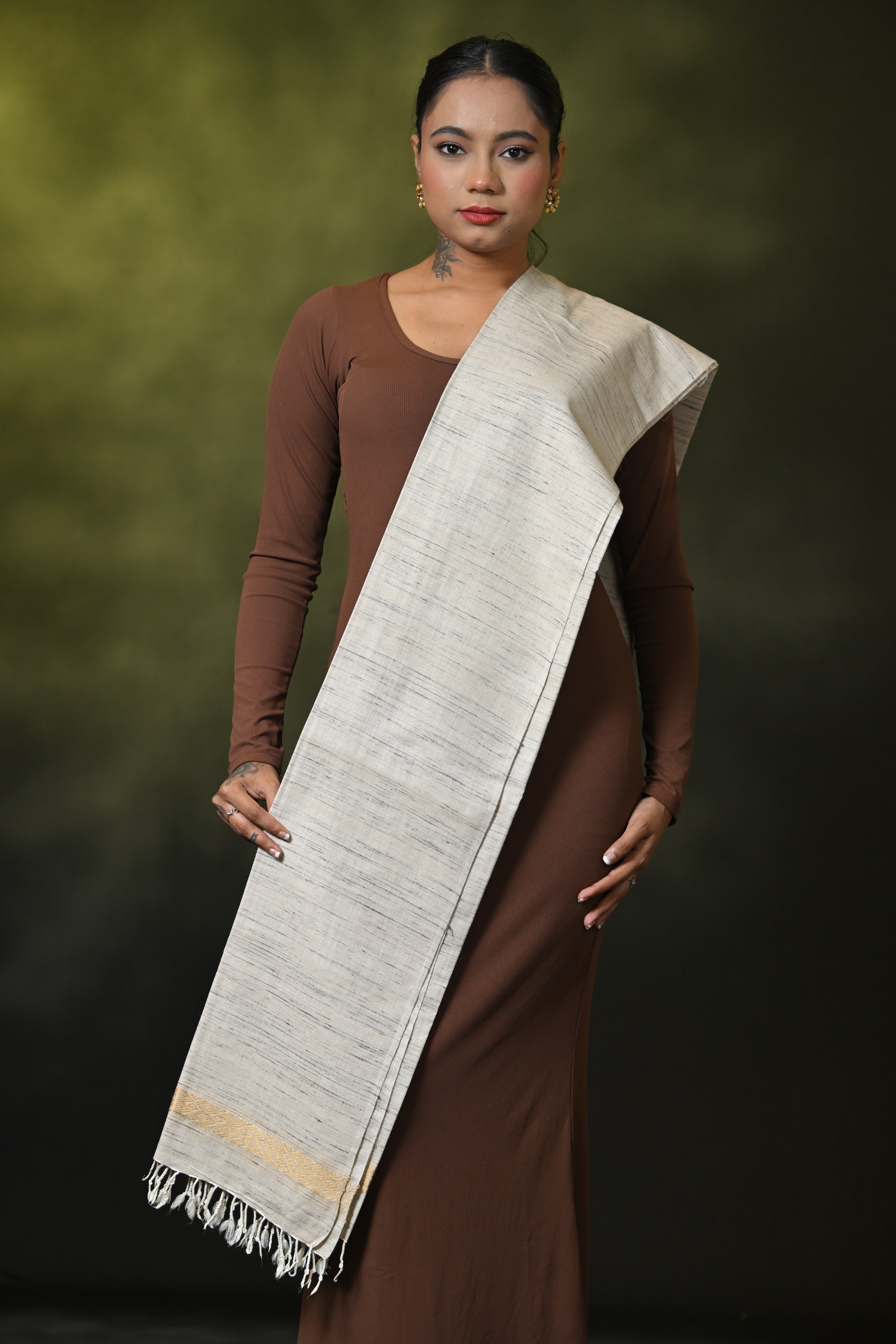 HANDWOVEN ASSAM ERI SILK SHWAL ESSH6988