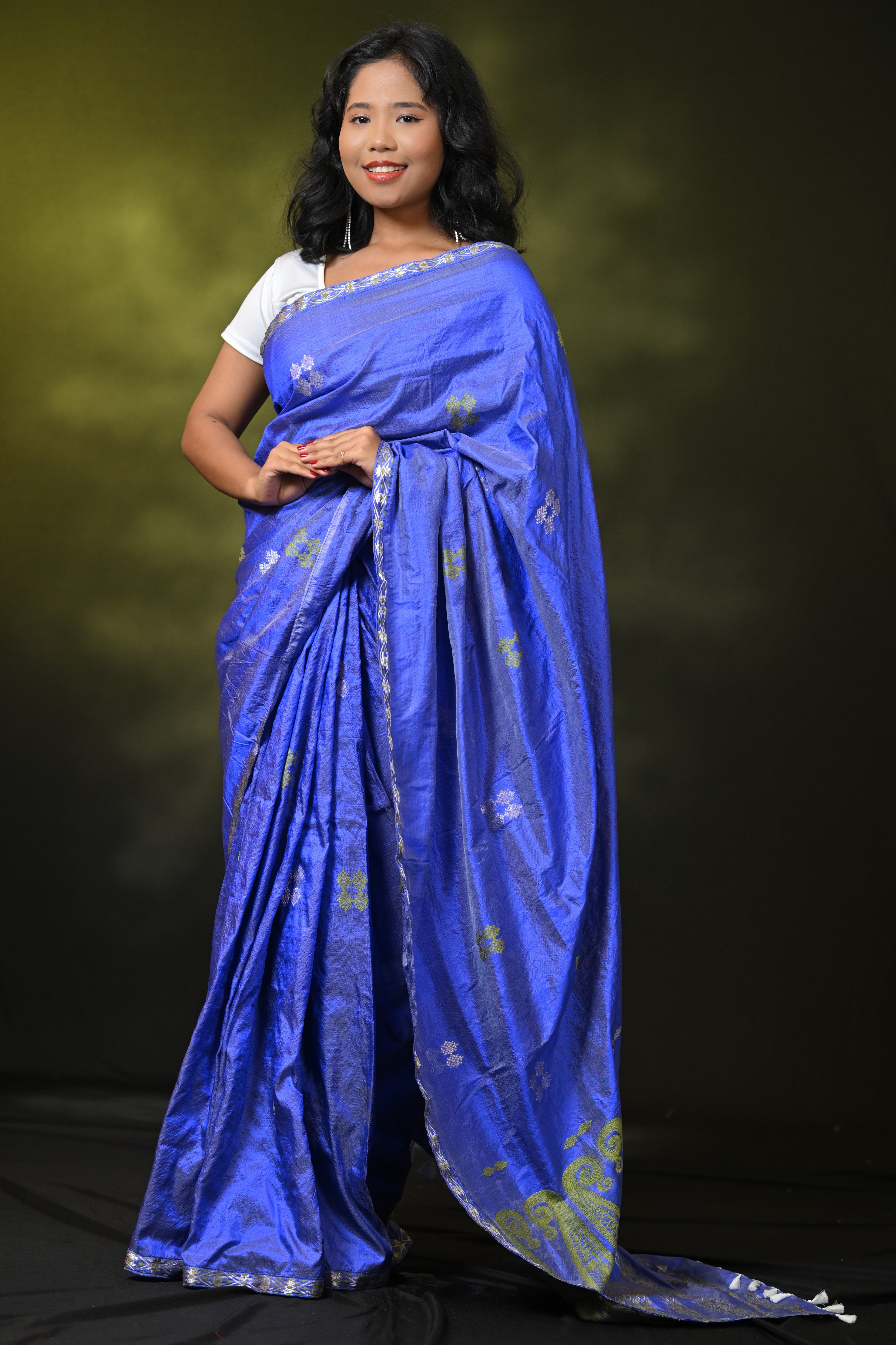 HANDWOVEN ASSAM PATT SILK SAREE ASS7750