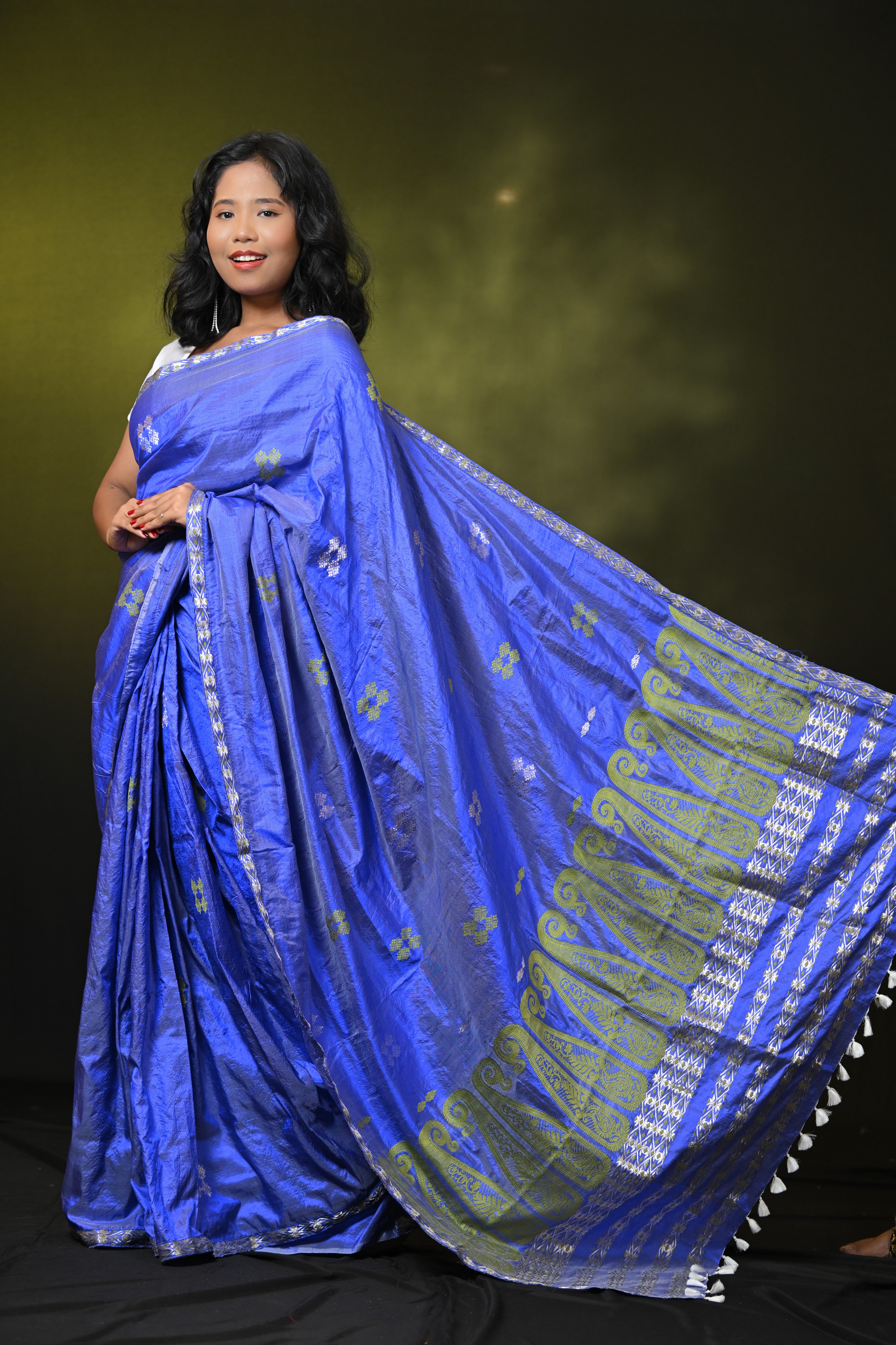 HANDWOVEN ASSAM PATT SILK SAREE ASS7750