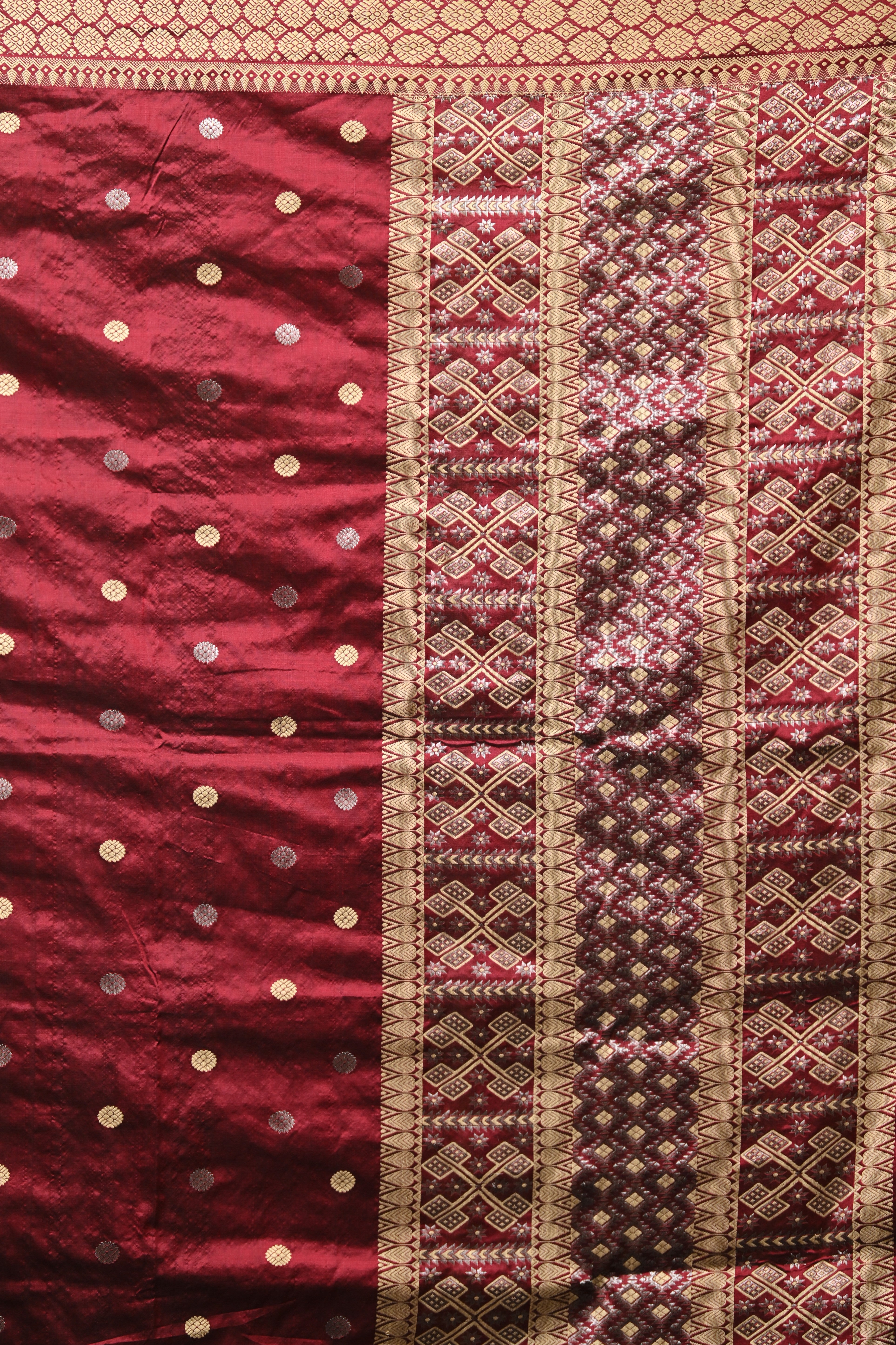 HANDWOVEN ASSAM PATT SILK SAREE ASS7749