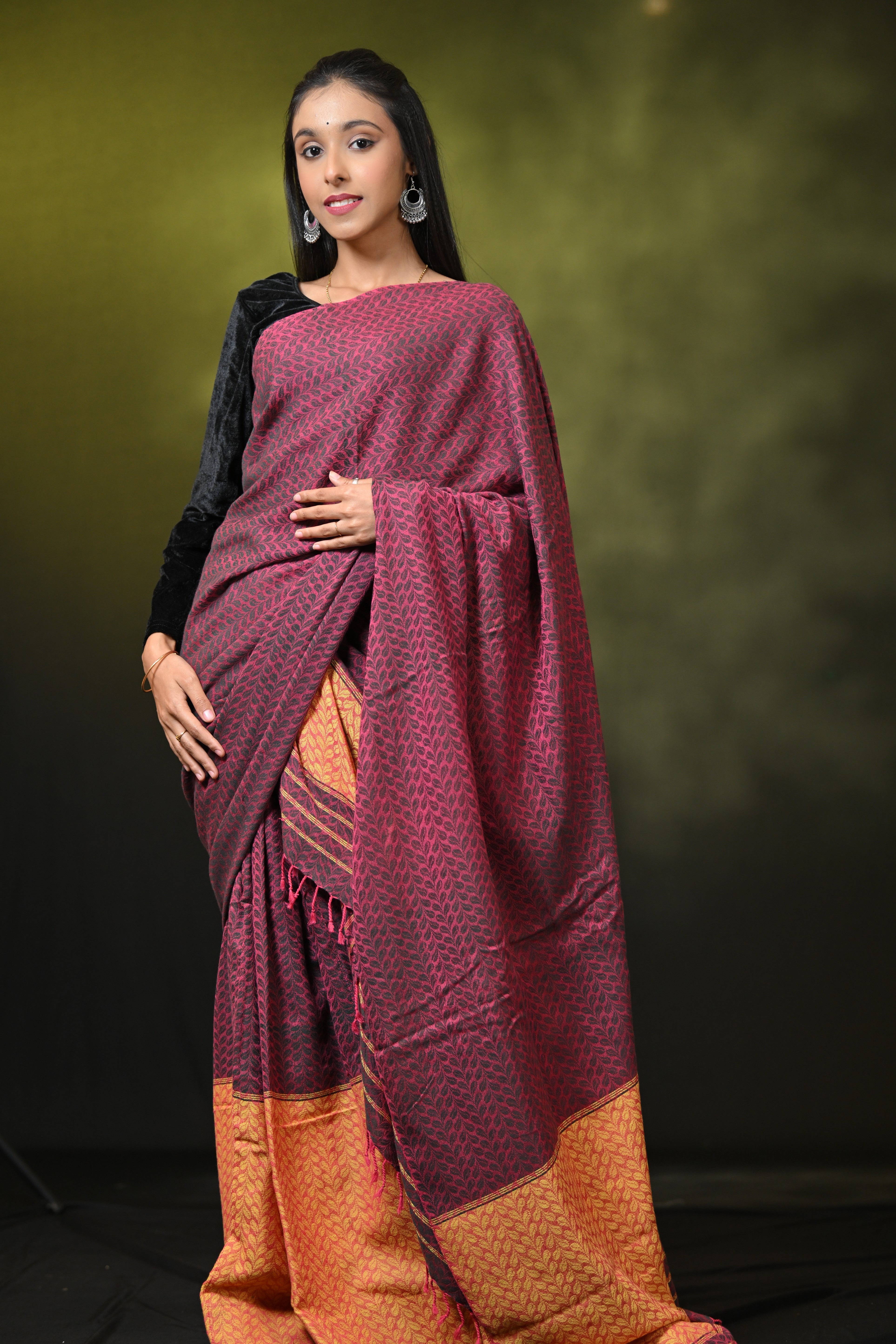 HANDWOVEN ASSAM COTTON MEKHLA CHADOR CMCTZ38
