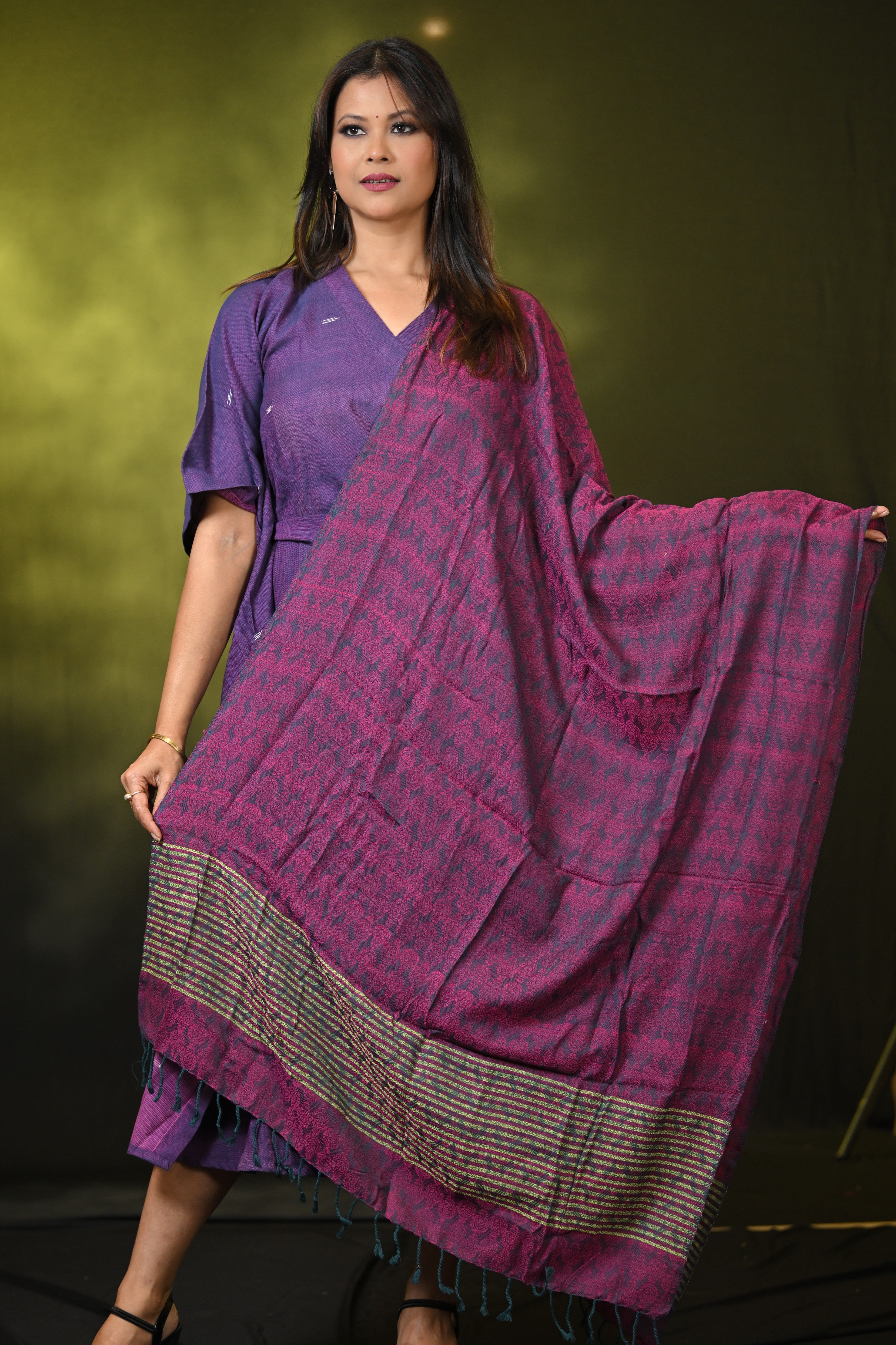 HANDWOVEN ASSAM COTTON DUPATTA CDU2555