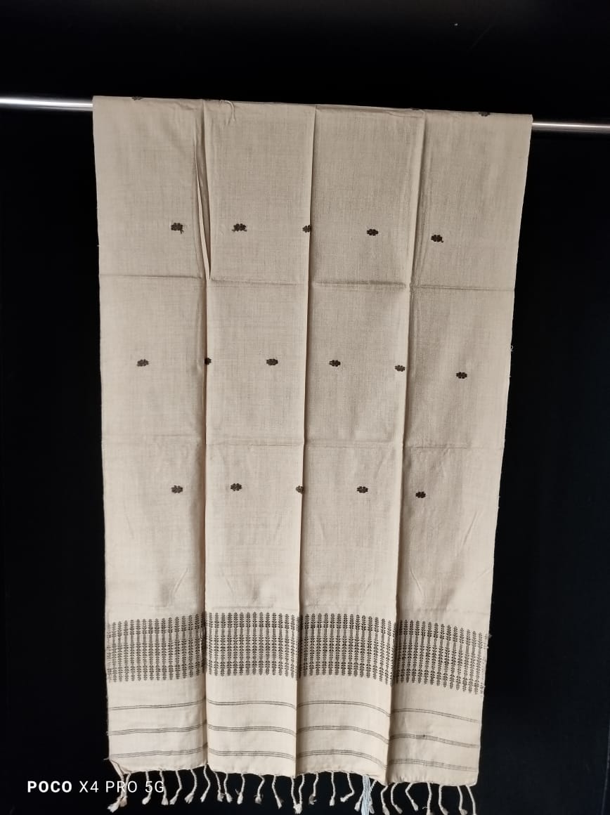 HANDWOVEN ASSAM GI MUGA SILK STOLE MSSTOLE05