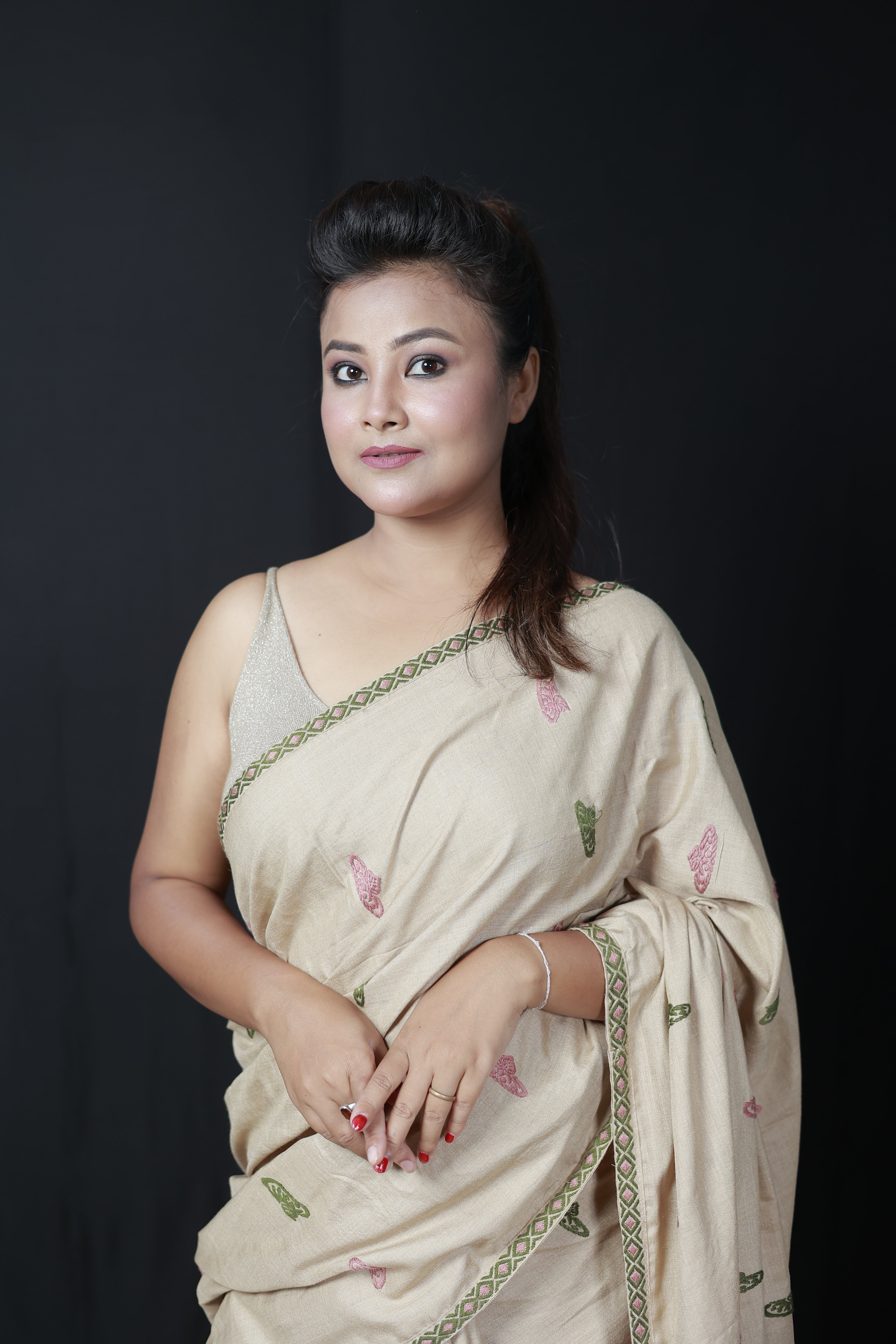HANDWOVEN ASSAM GI MUGA SILK SAREE MSS03