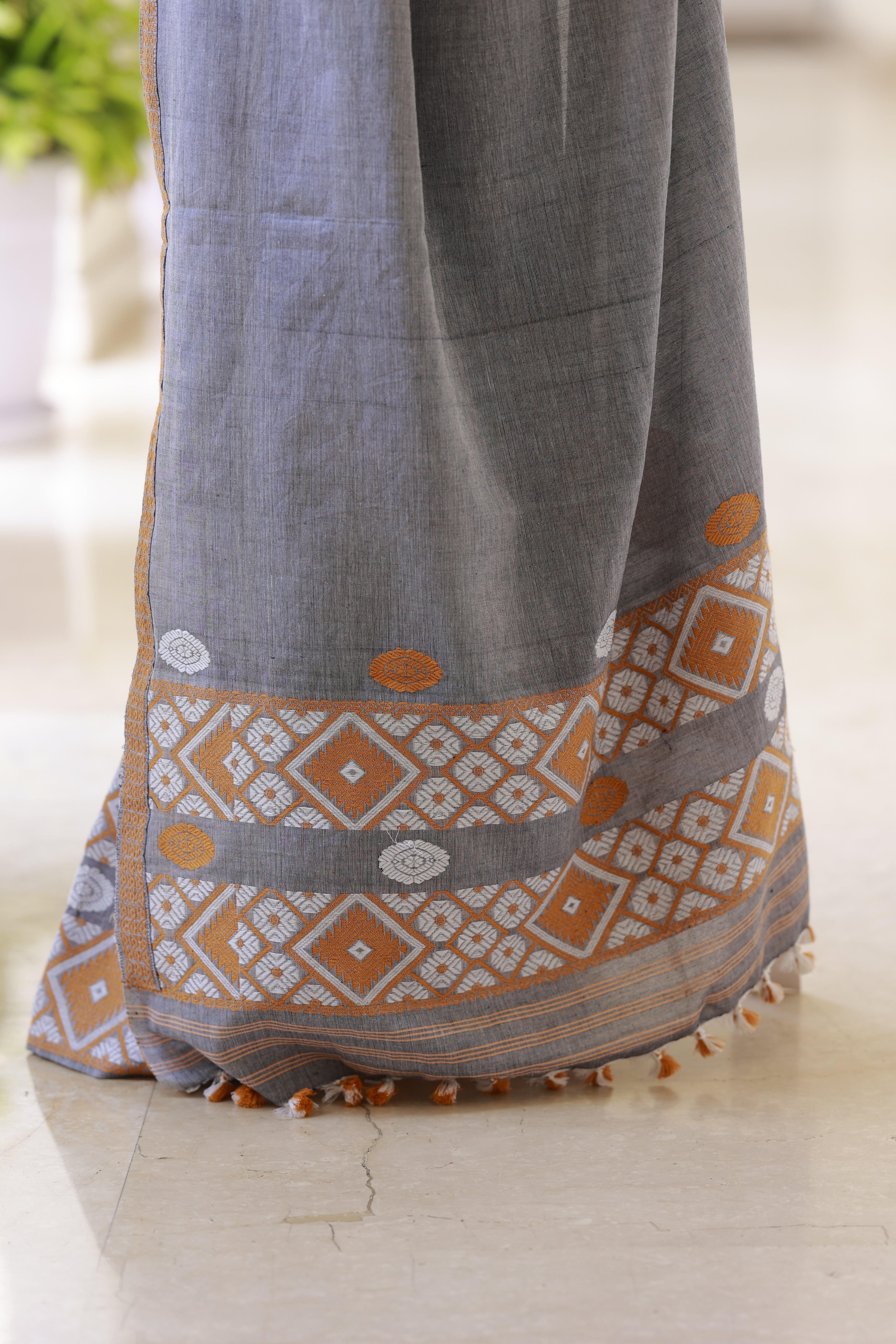 HANDWOVEN  ASSAM COTTON SAREE CS01