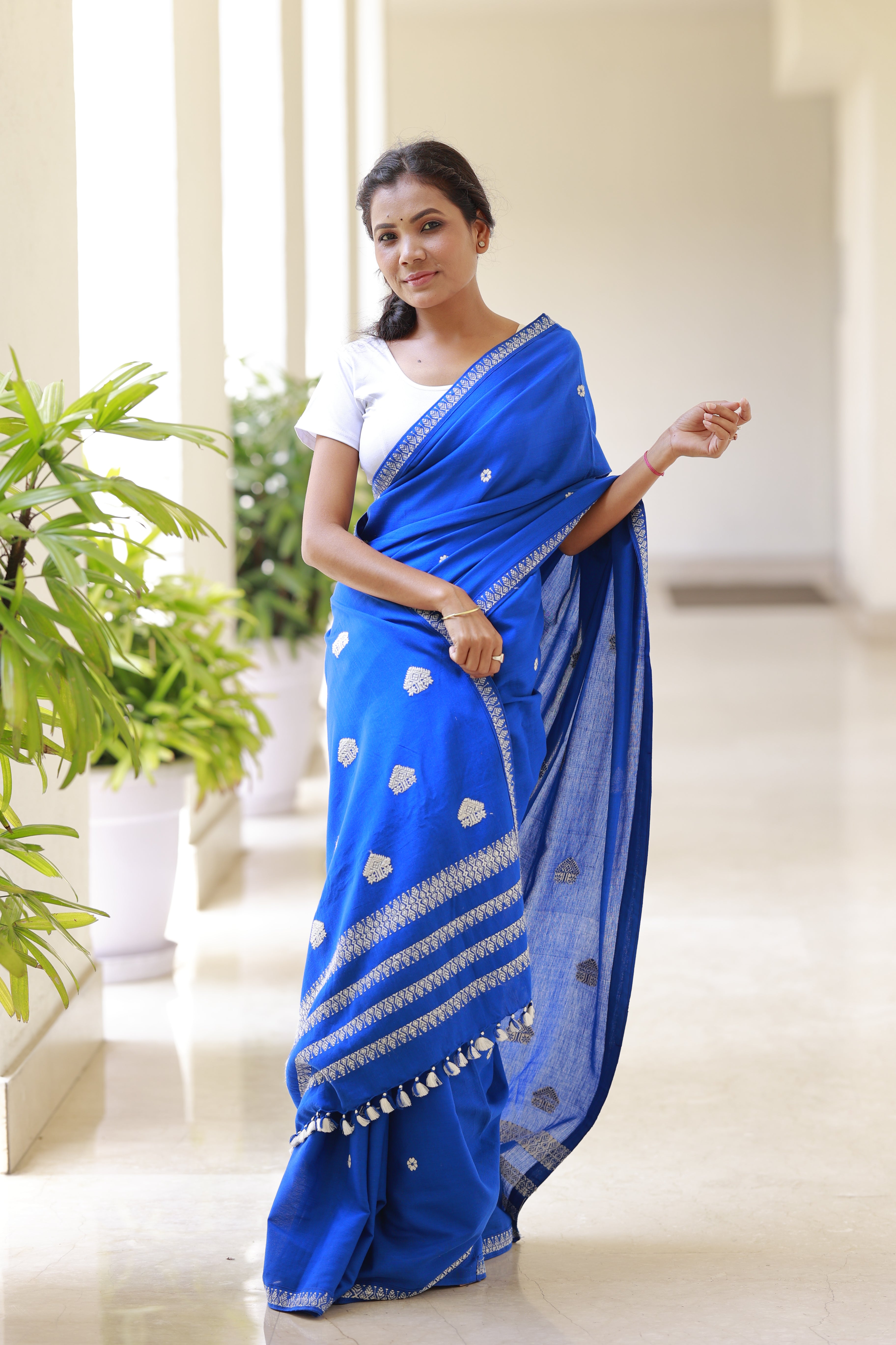 HANDWOVEN  ASSAM COTTON SAREE CS02