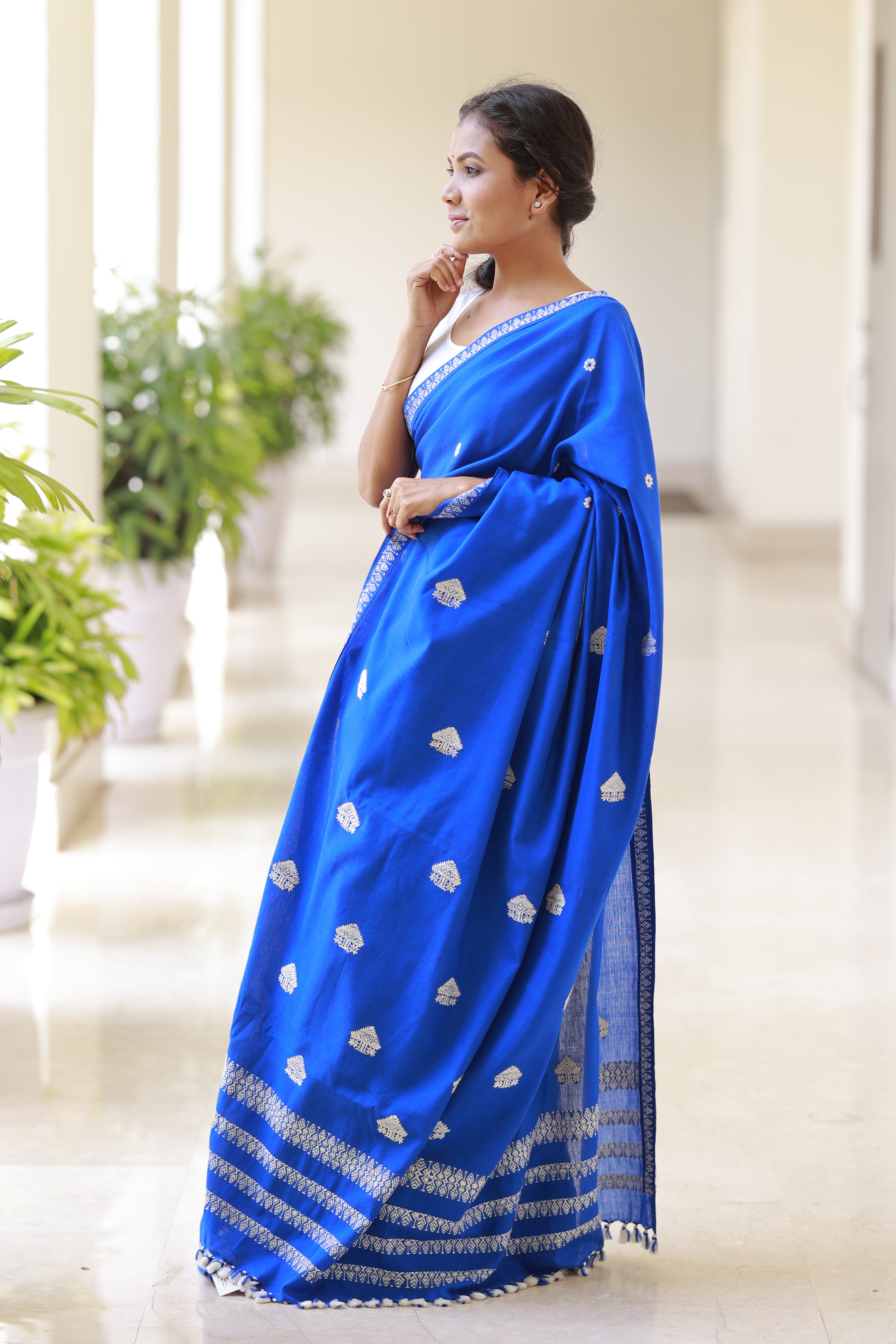 HANDWOVEN  ASSAM COTTON SAREE CS02