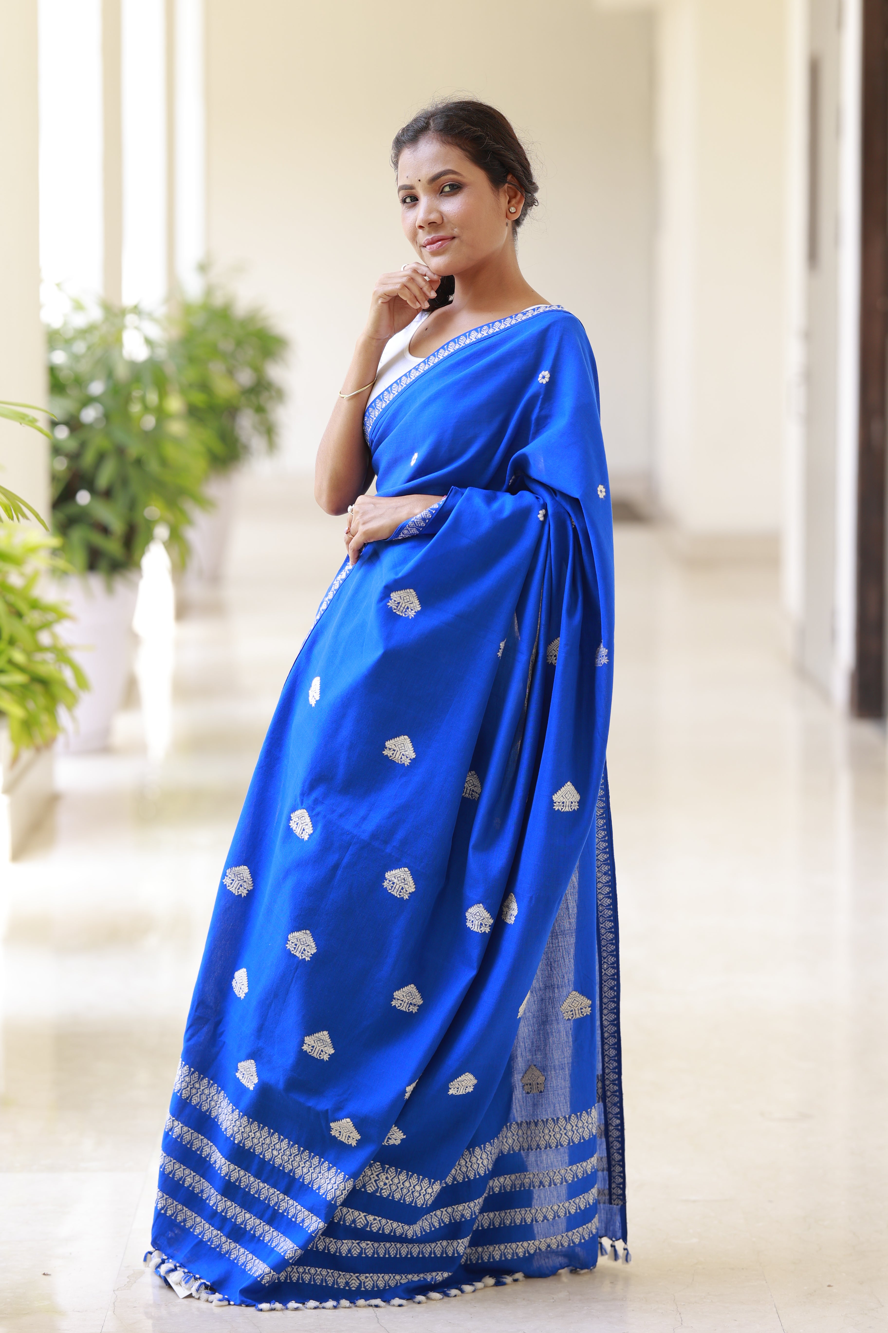 HANDWOVEN  ASSAM COTTON SAREE CS02