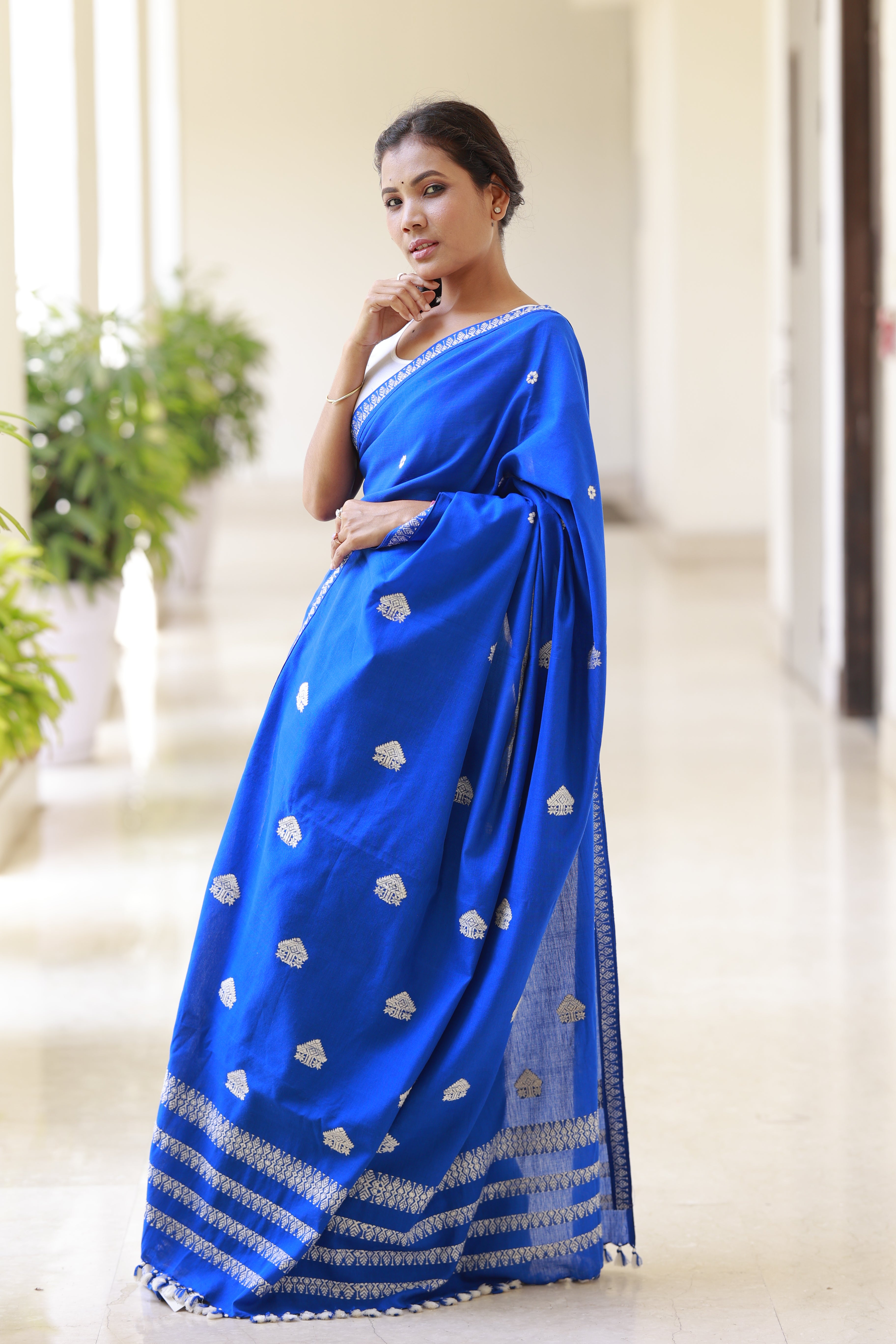 HANDWOVEN  ASSAM COTTON SAREE CS02