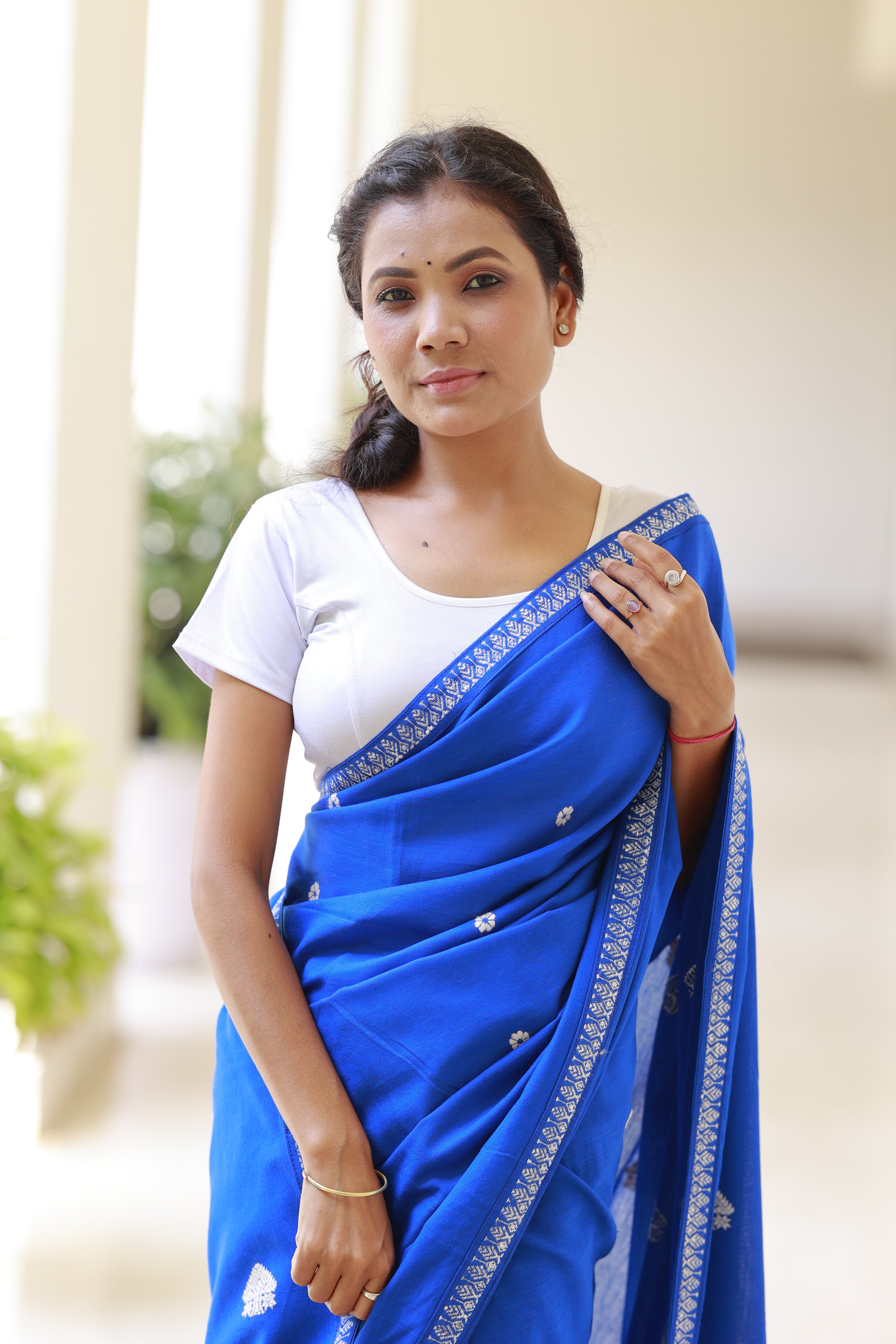 HANDWOVEN  ASSAM COTTON SAREE CS02