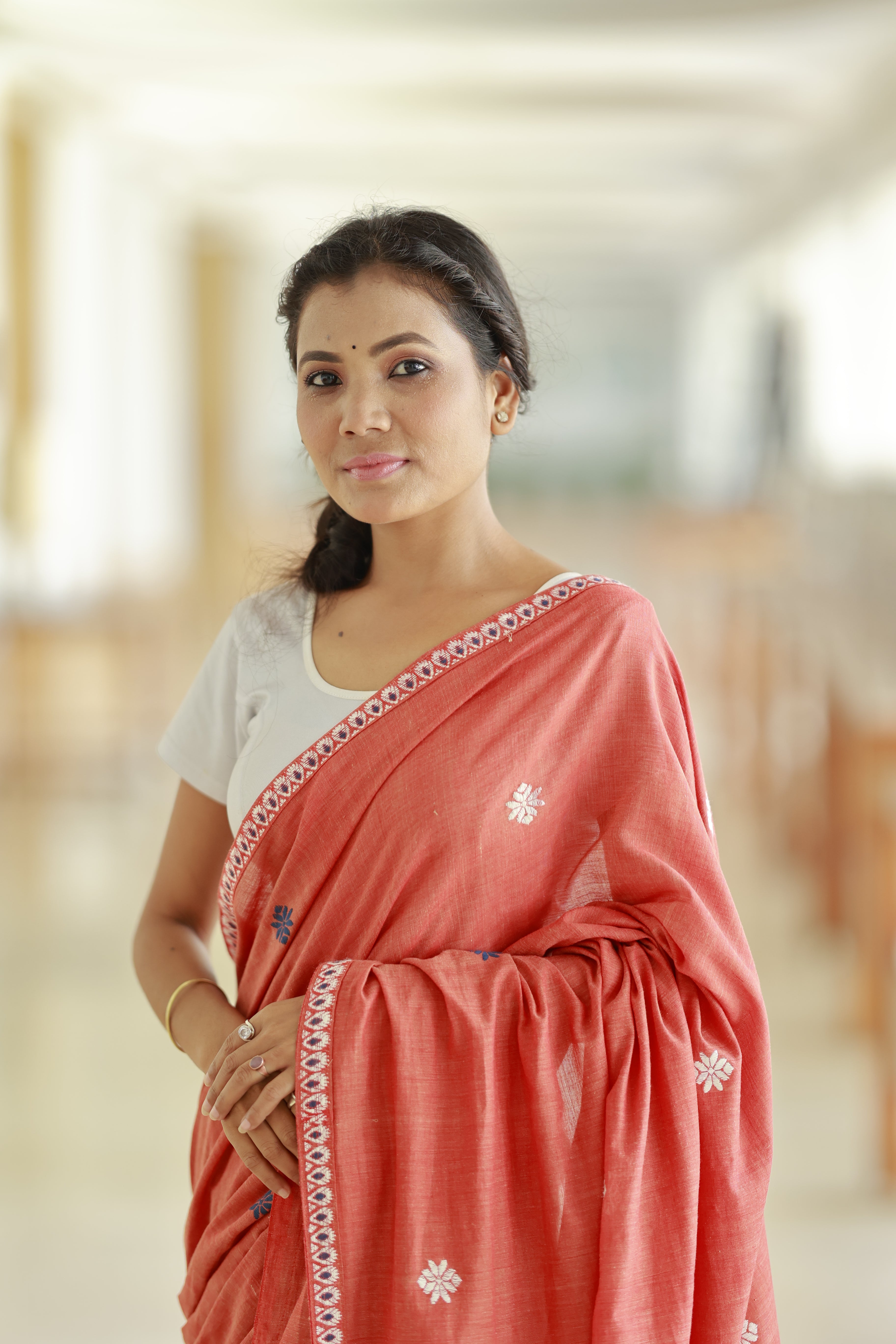 HANDWOVEN  ASSAM COTTON SAREE CS03