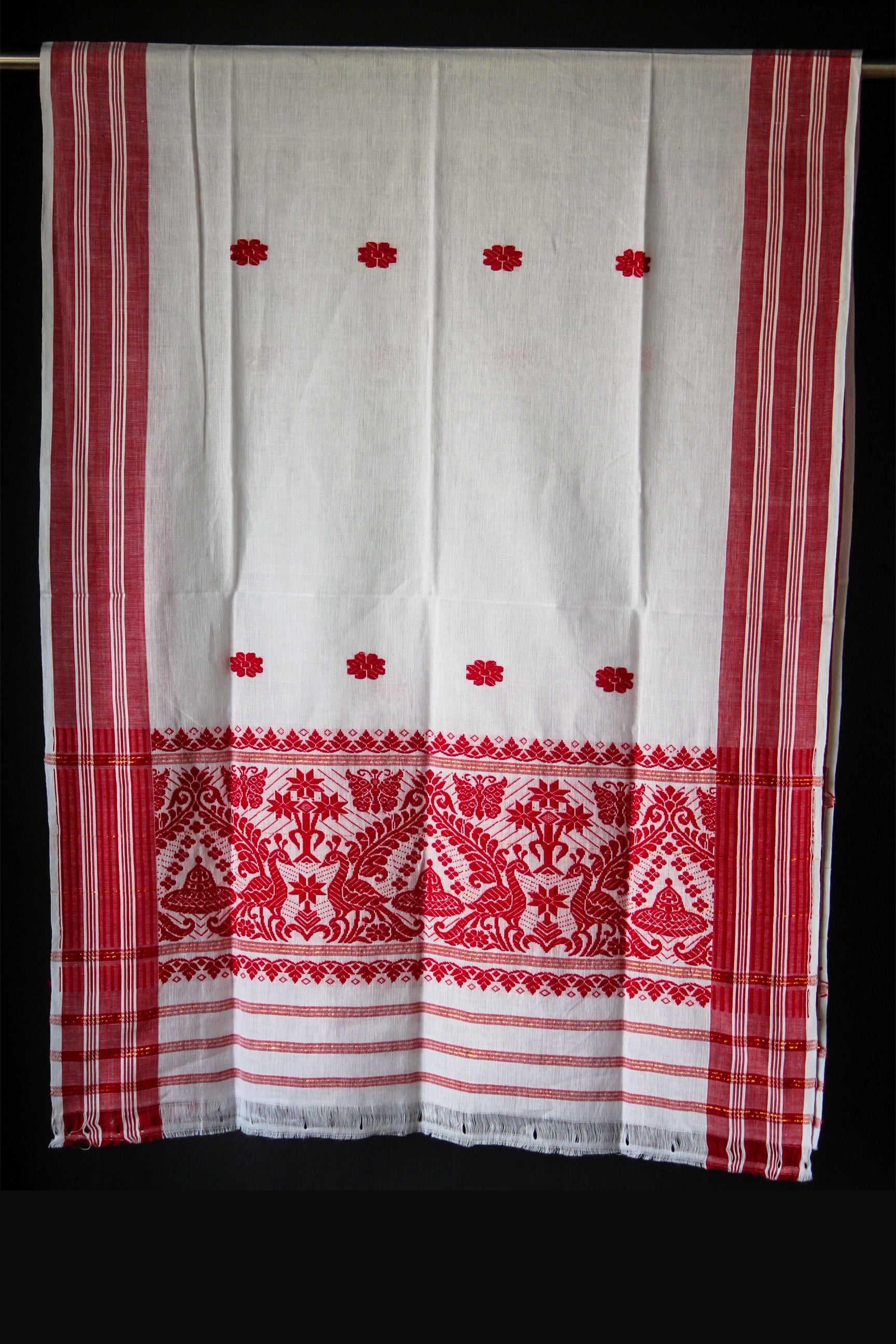 HANDWOVEN ASSAM GI COTTON GAMOSA CG17