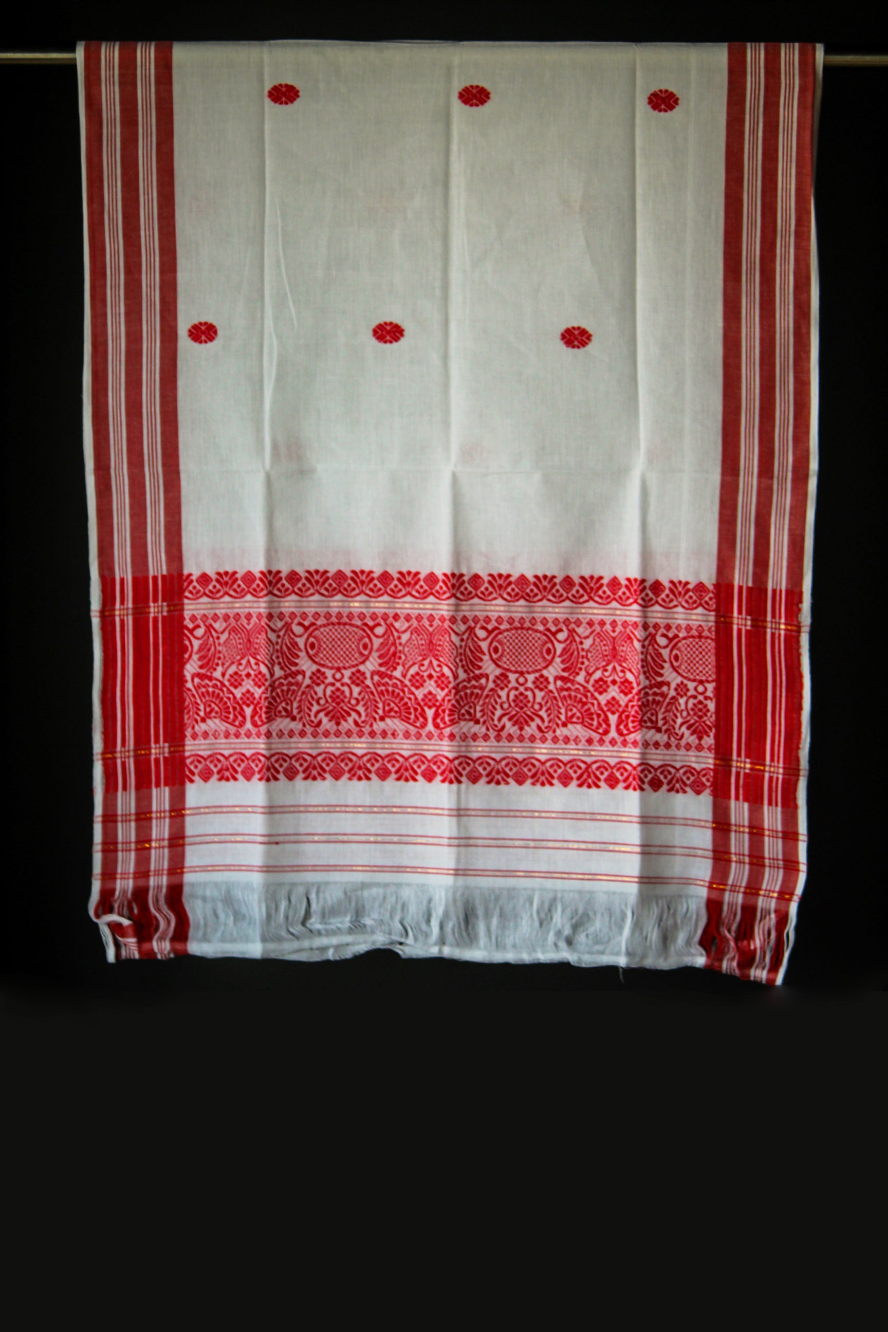 HANDWOVEN ASSAM GI COTTON GAMOSA CG18