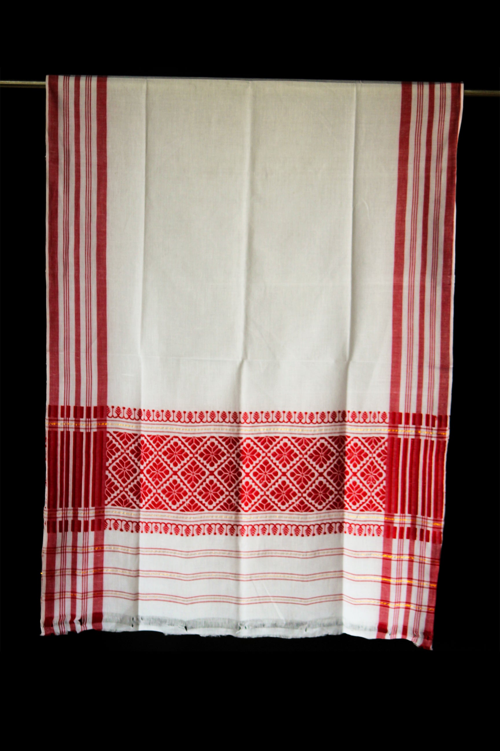 HANDWOVEN ASSAM GI COTTON GAMOSA CG19