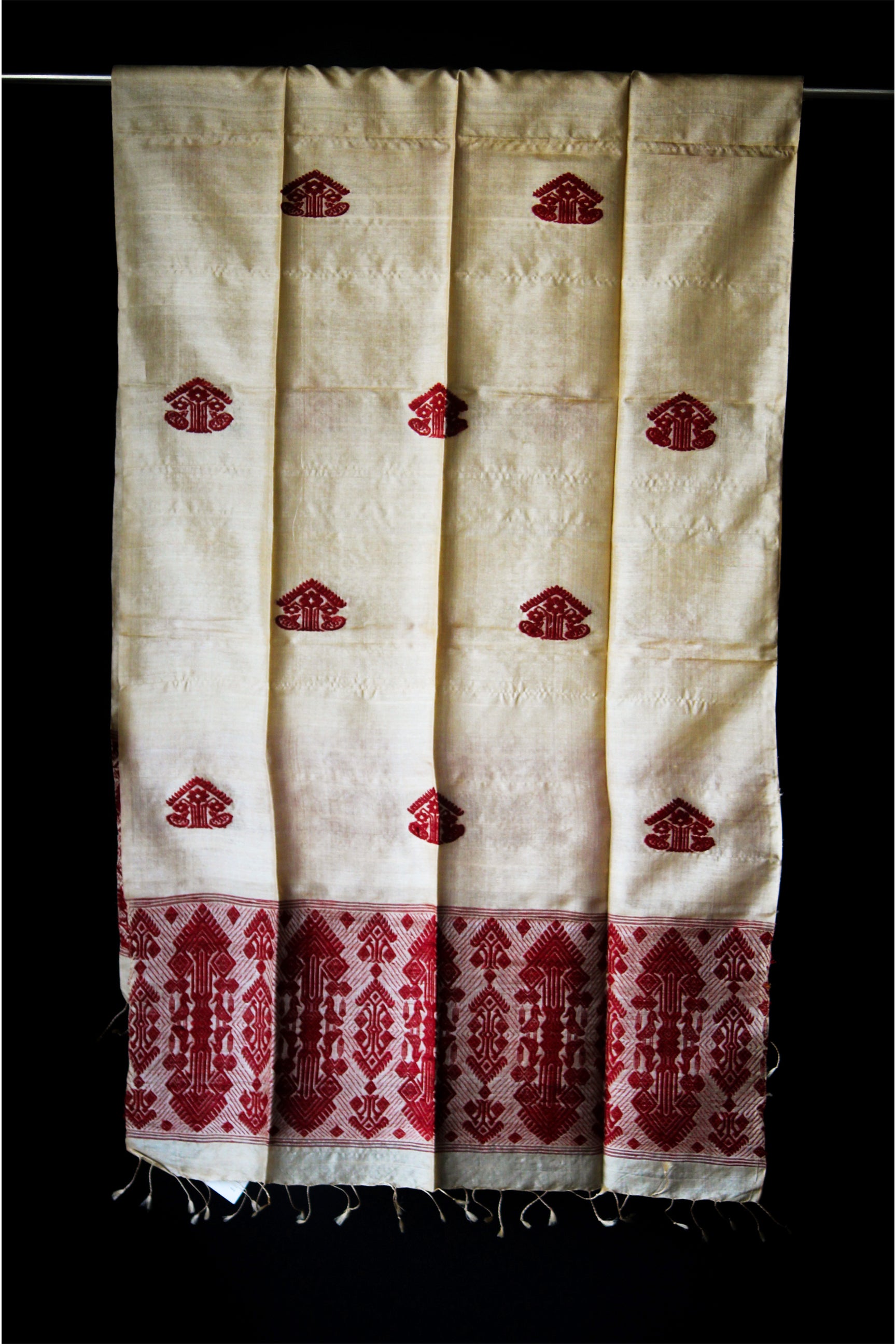 HANDWOVEN ASSAM TASSAR SILK GAMOSA TSG01