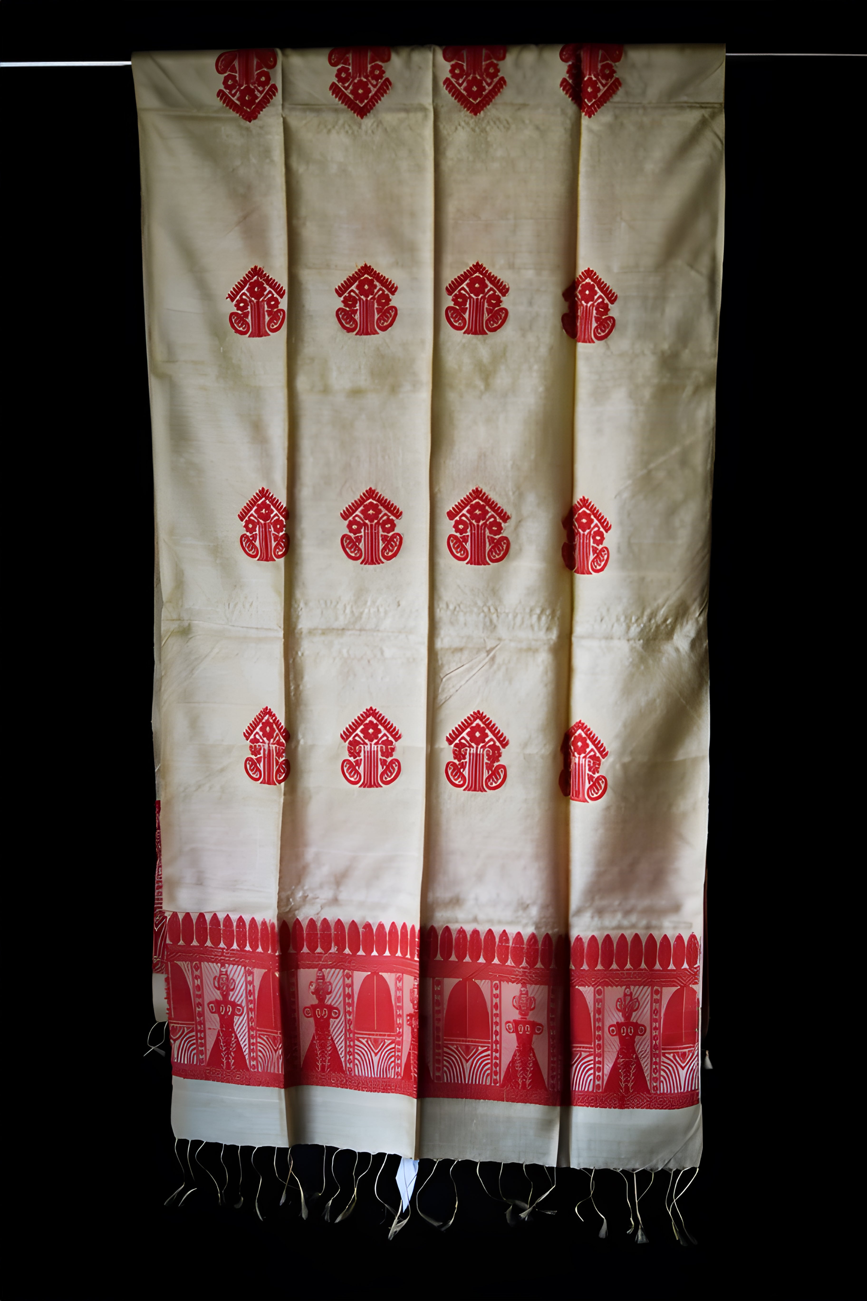 HANDWOVEN ASSAM TASSAR SILK GAMOSA TSG04