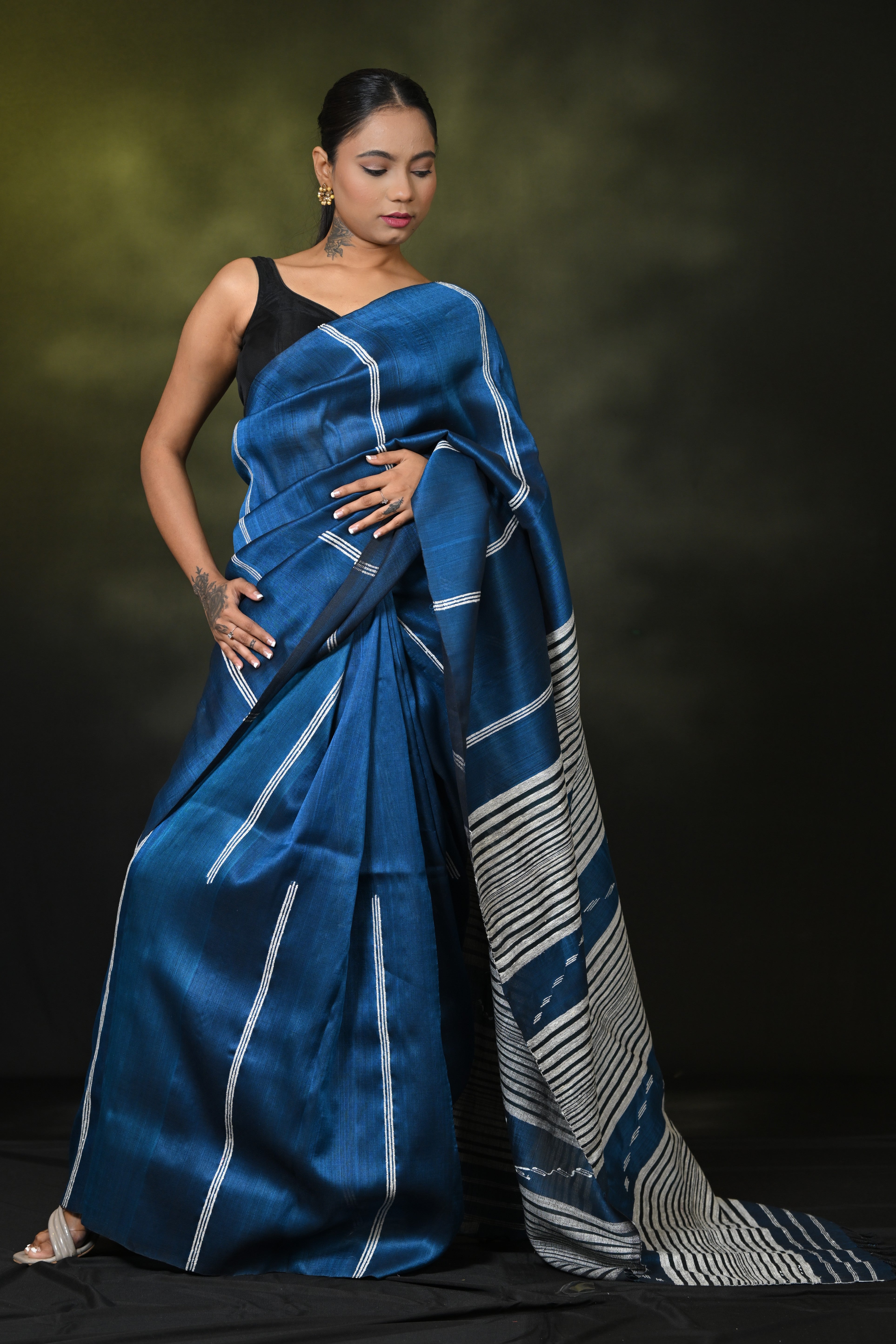 HANDWOVEN ASSAM COTTON SAREE CS7761
