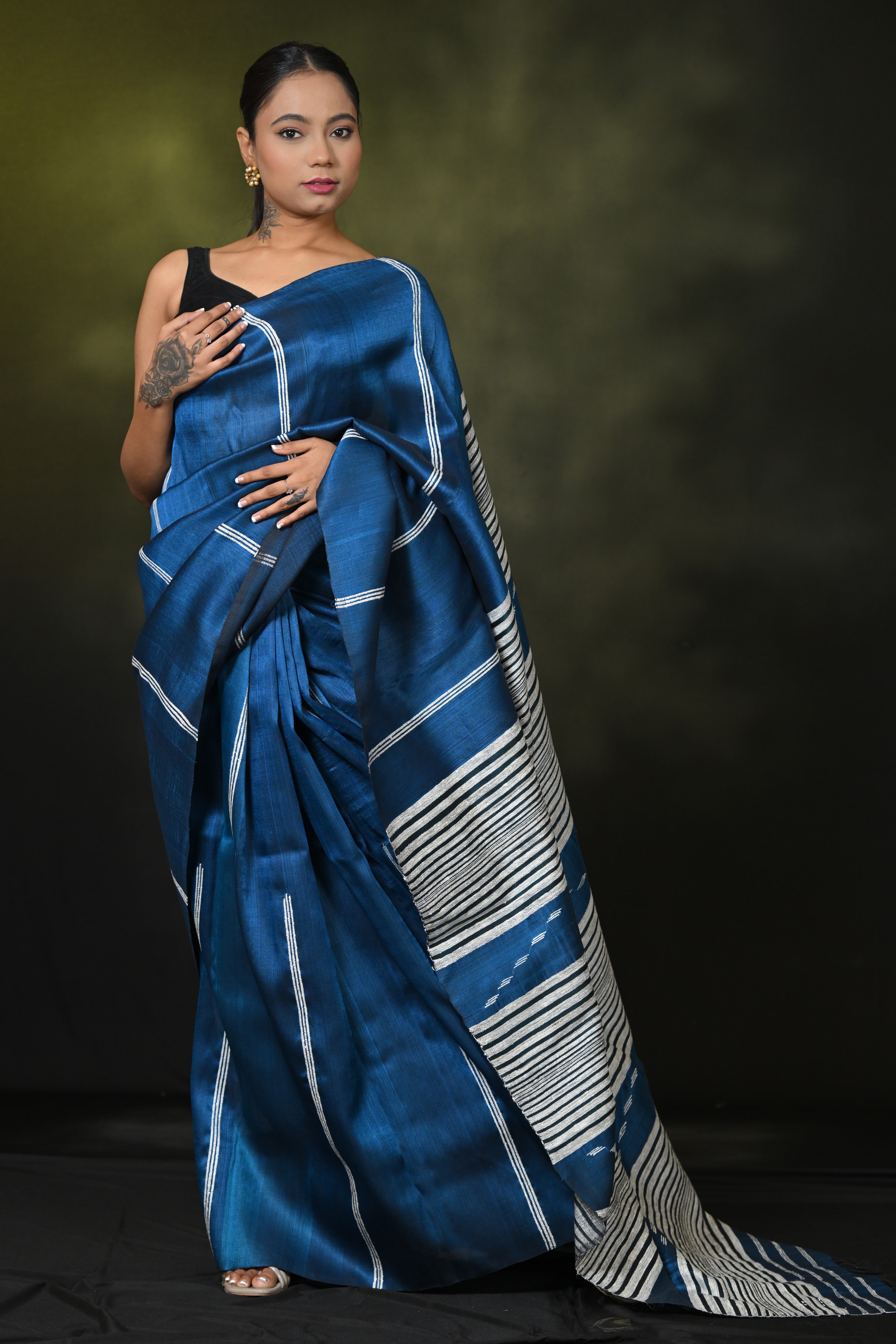 HANDWOVEN ASSAM COTTON SAREE CS7761