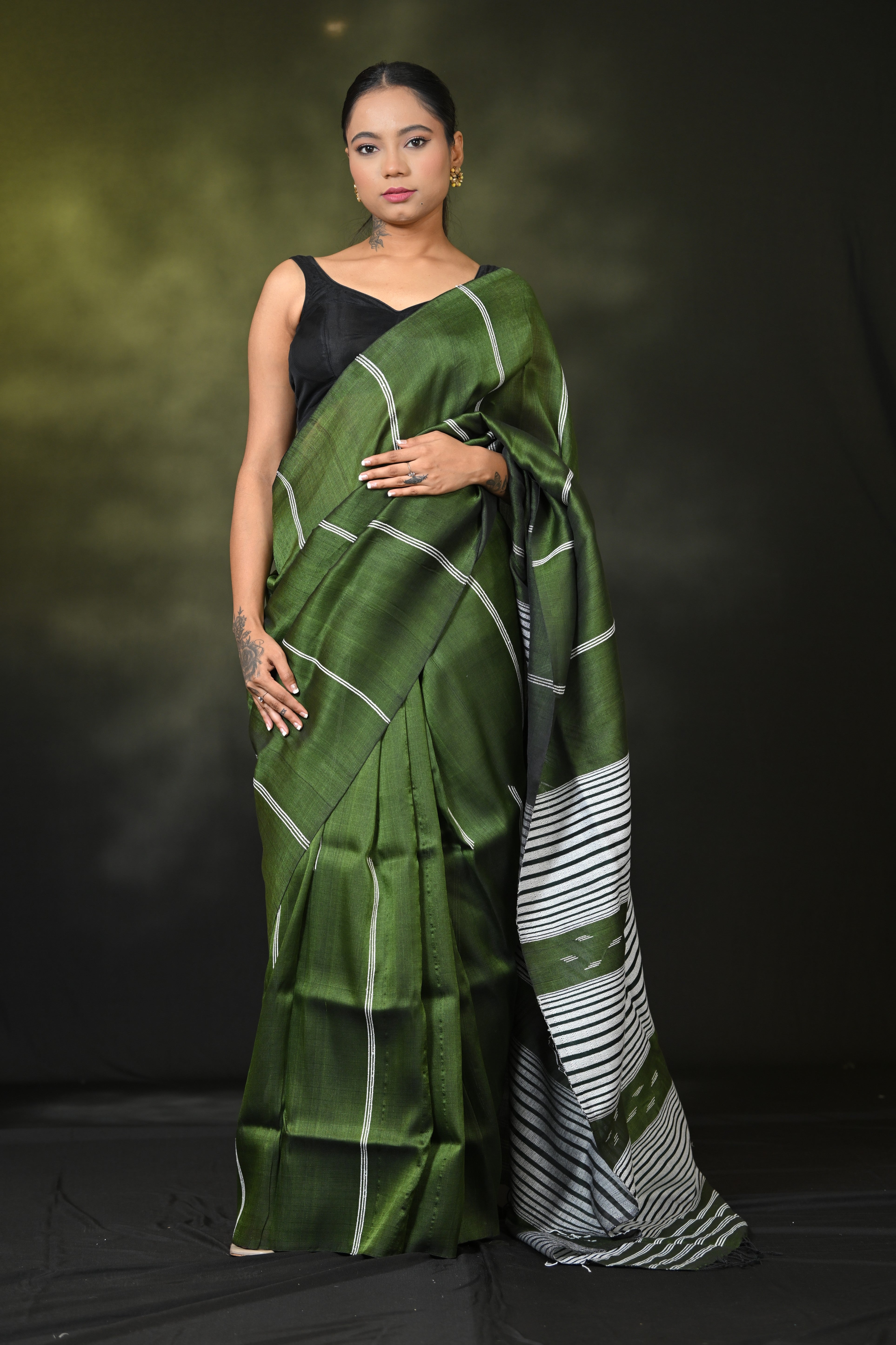 HANDWOVEN  ASSAM COTTON SAREE CS7762