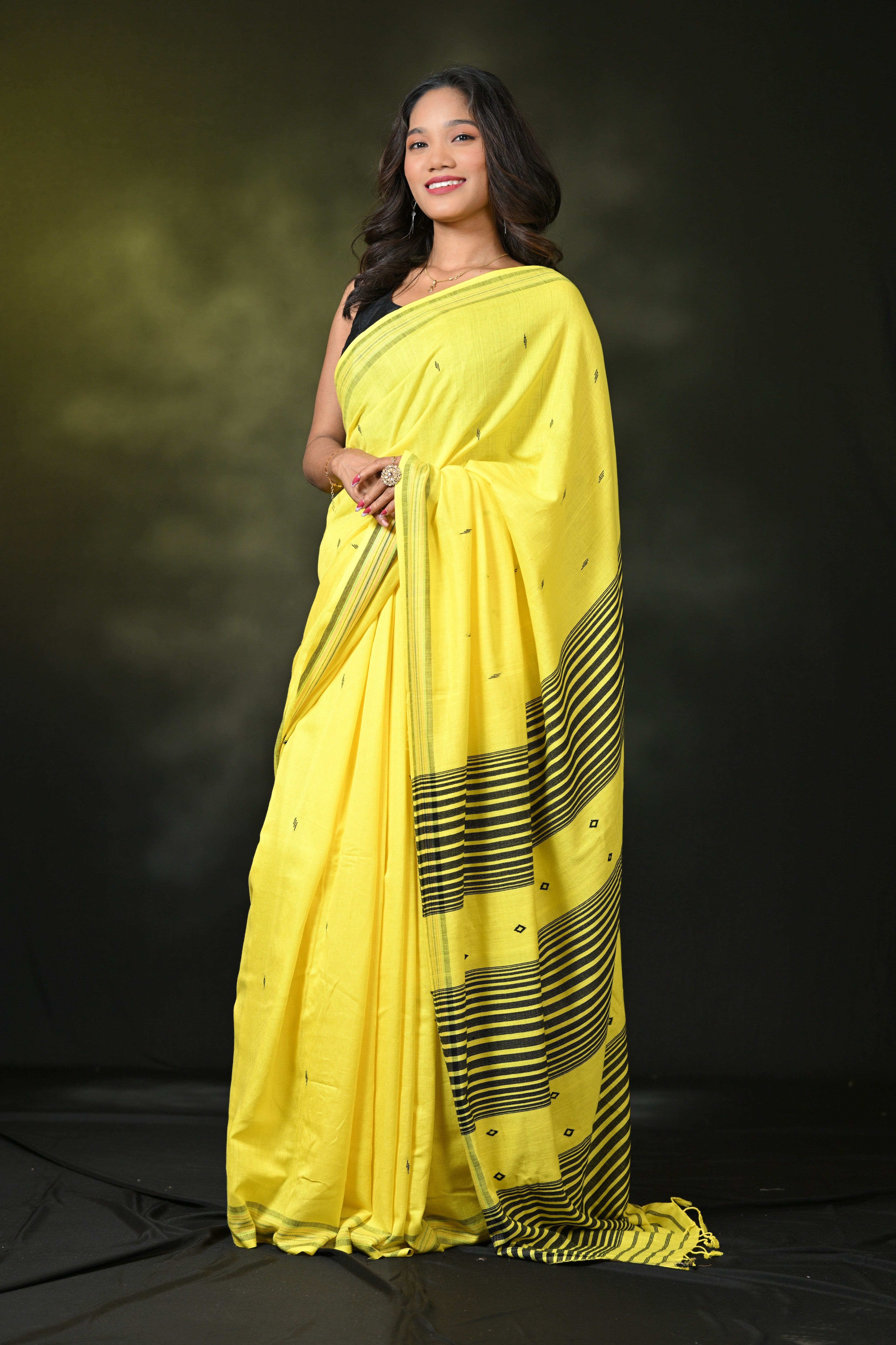 HANDWOVEN  ASSAM COTTON SAREE CS6911