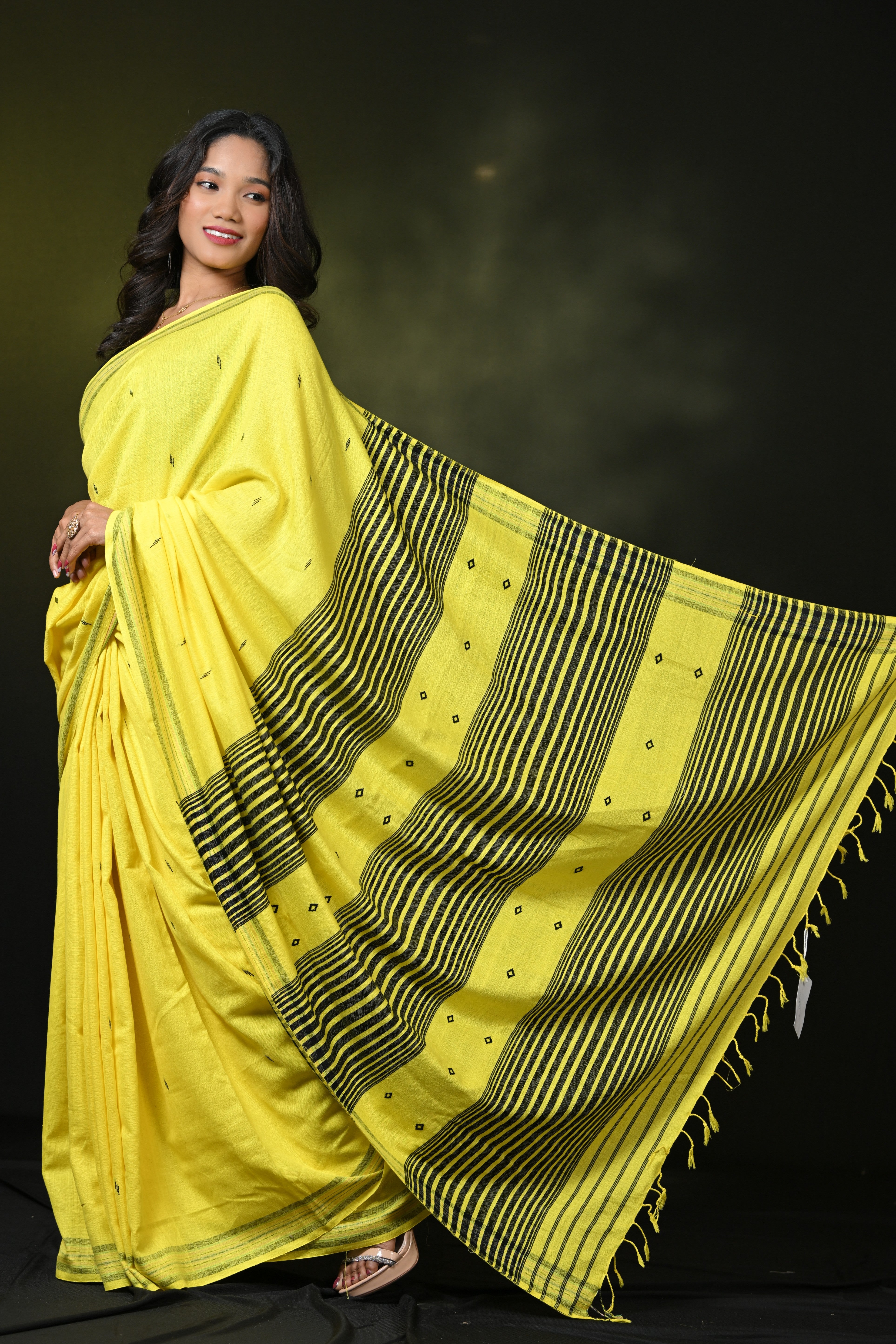 HANDWOVEN  ASSAM COTTON SAREE CS6911