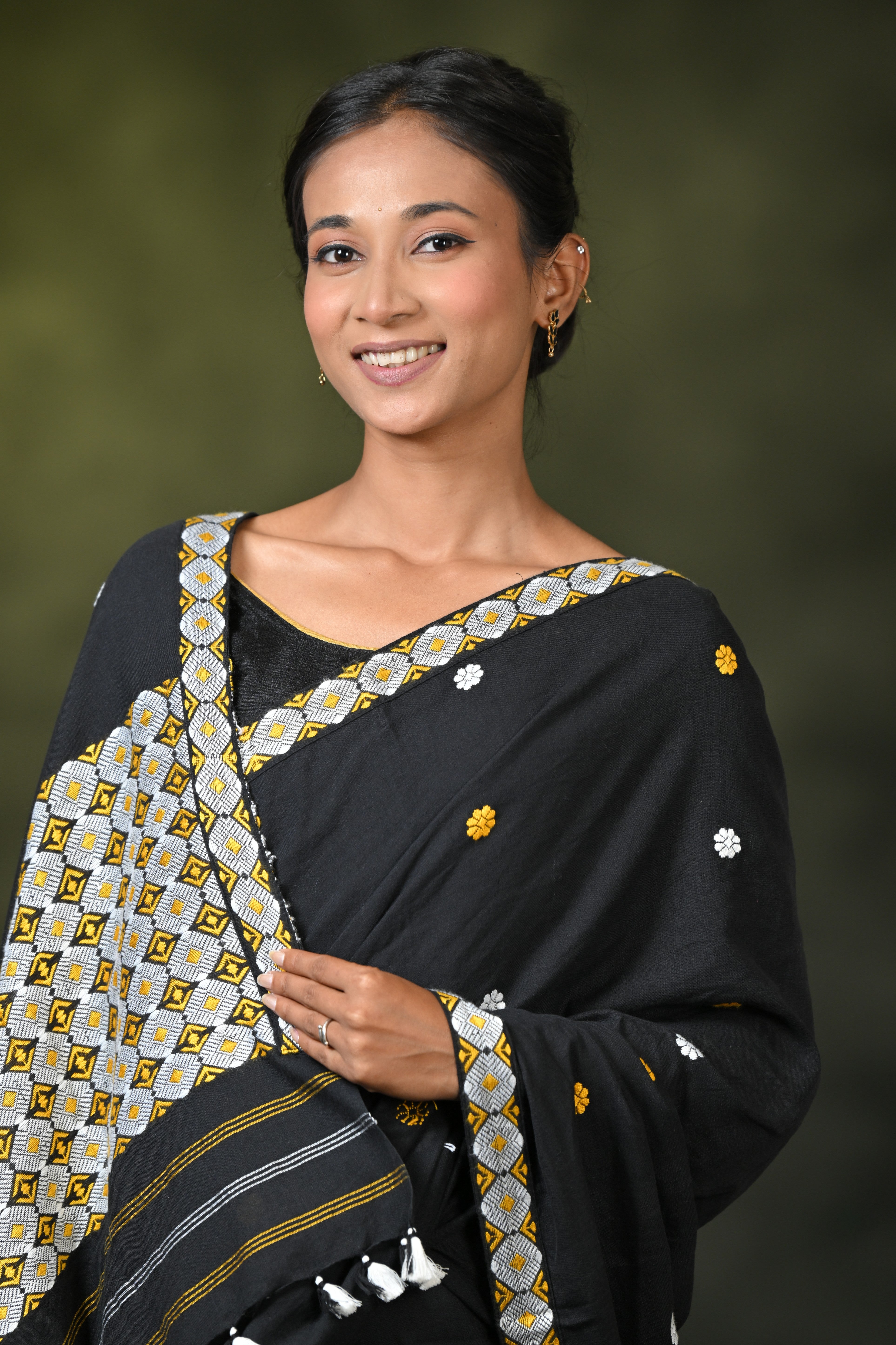 HANDWOVEN ASSAM COTTON MEKHLA CHADOR CMC6963
