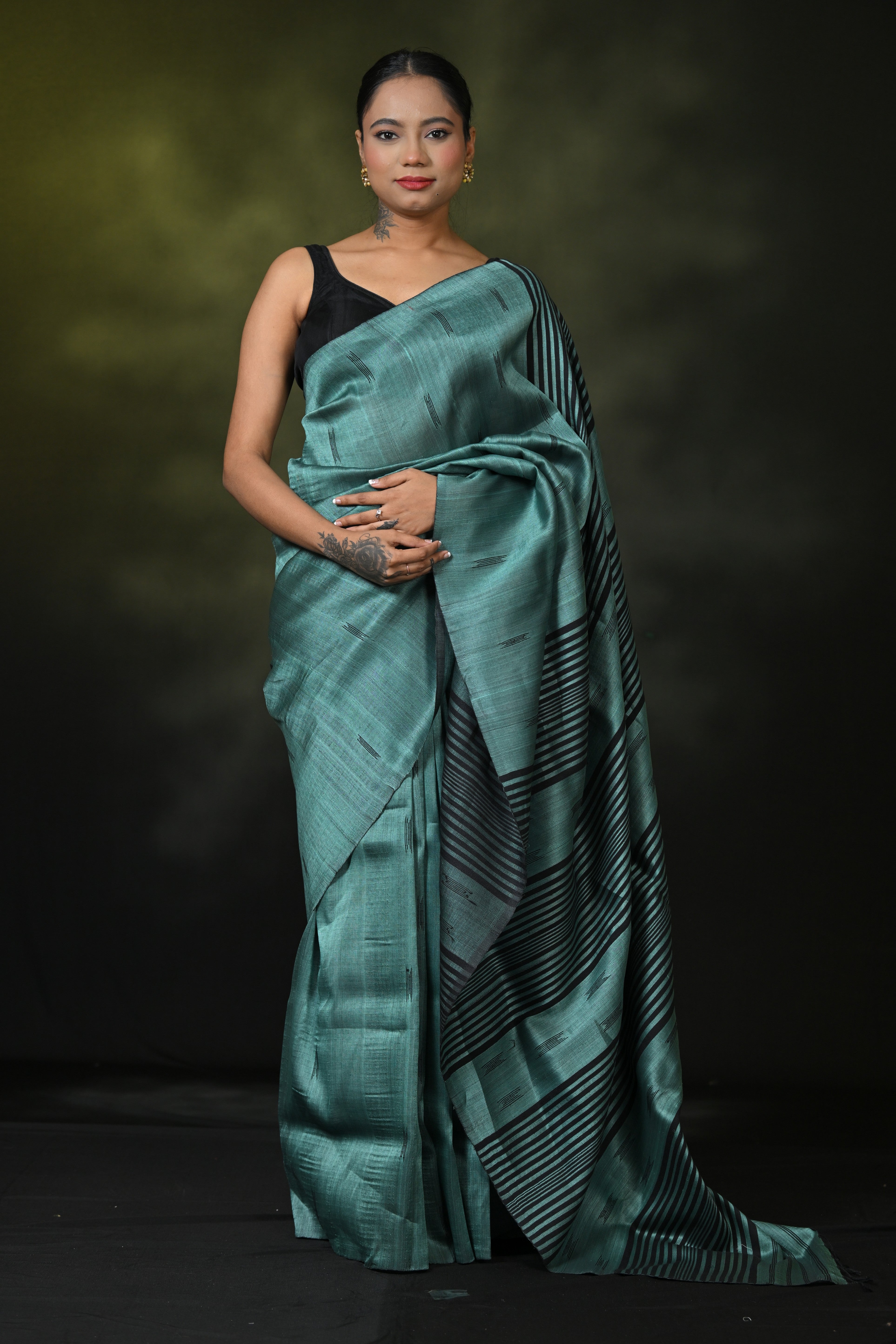 HANDWOVEN  ASSAM COTTON SAREE CS7460