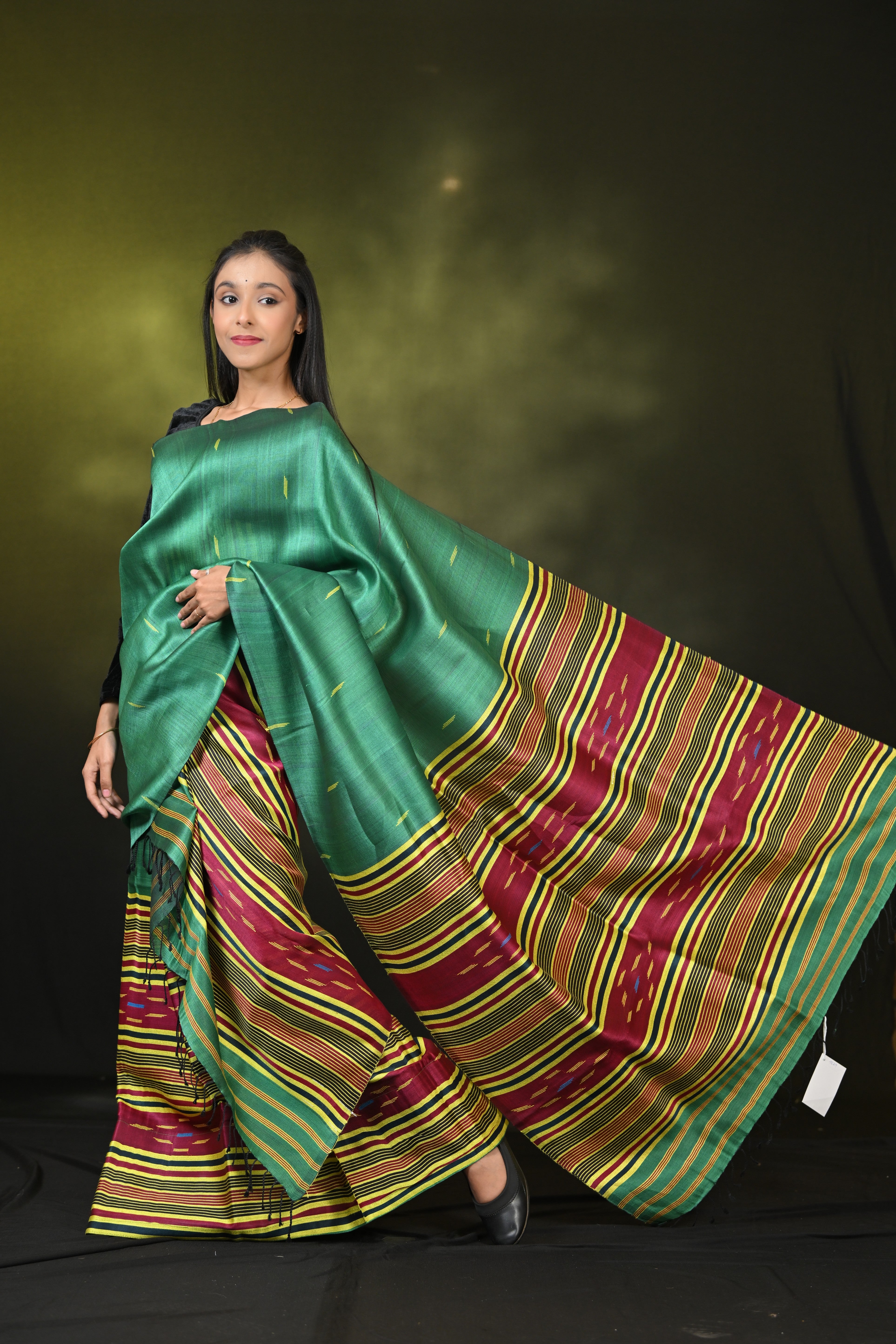 HANDWOVEN ASSAM COTTON MEKHLA CHADOR CMC7629