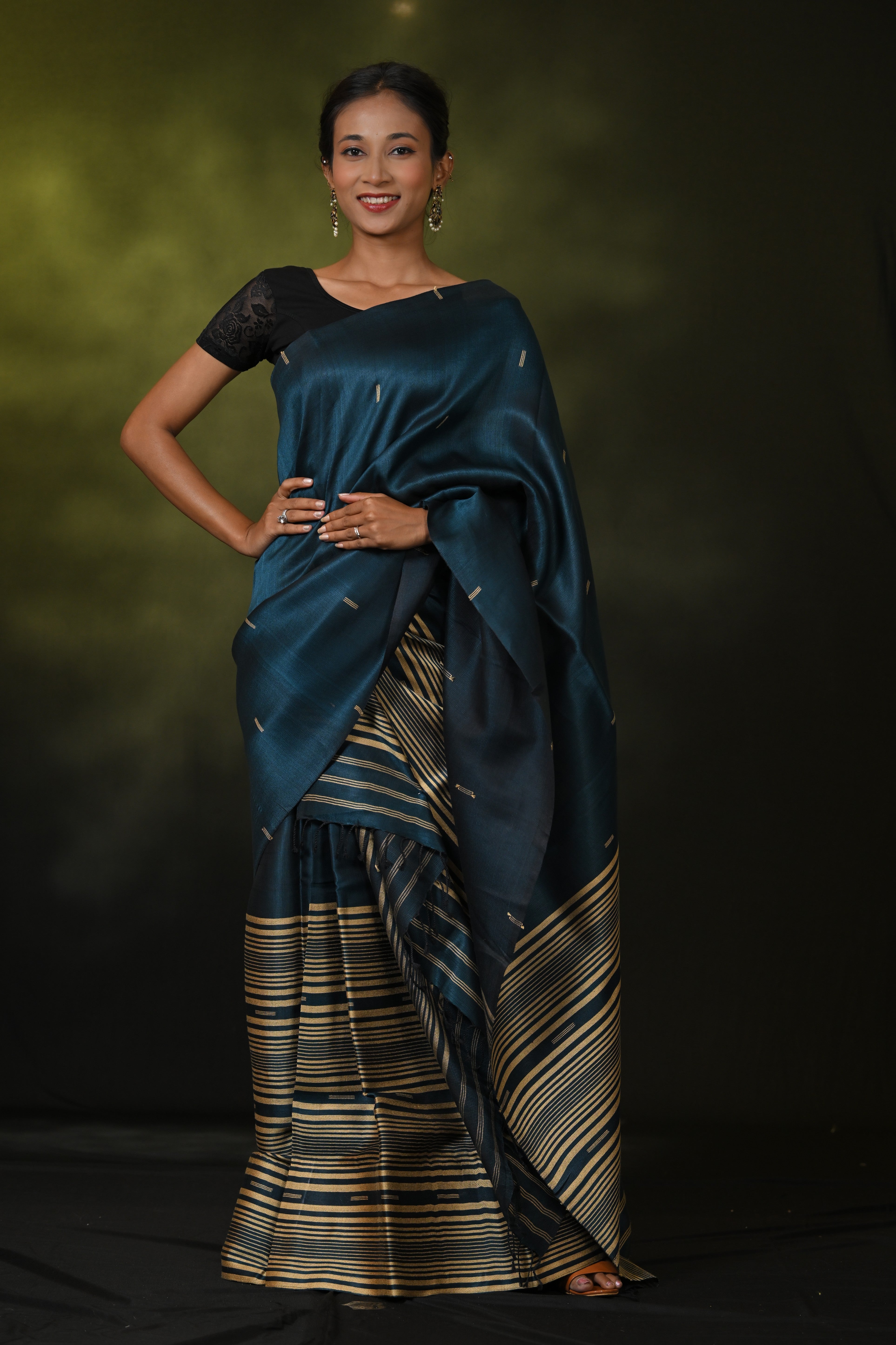 HANDWOVEN ASSAM COTTON MEKHLA CHADOR CMC7637