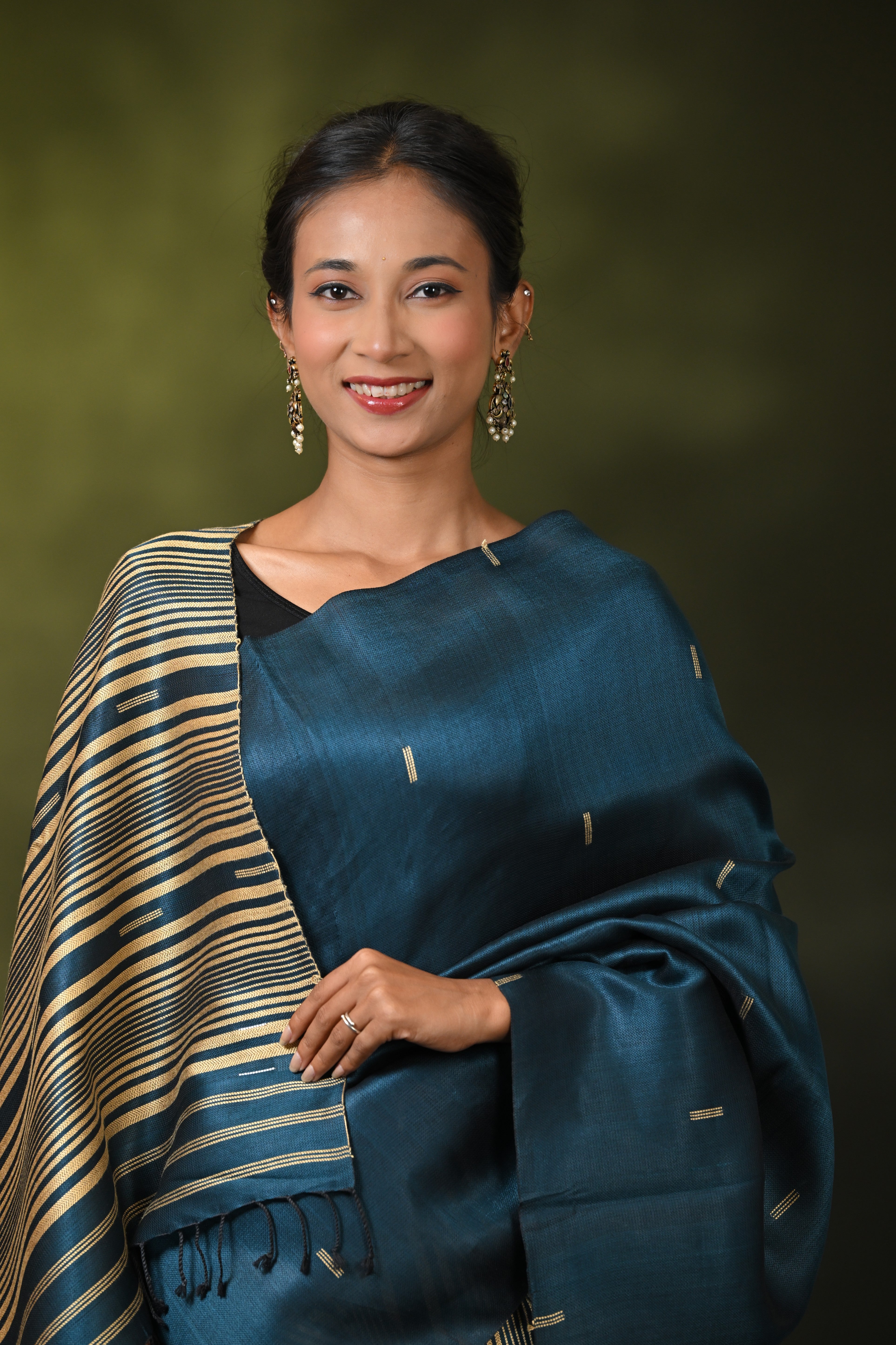 HANDWOVEN ASSAM COTTON MEKHLA CHADOR CMC7637