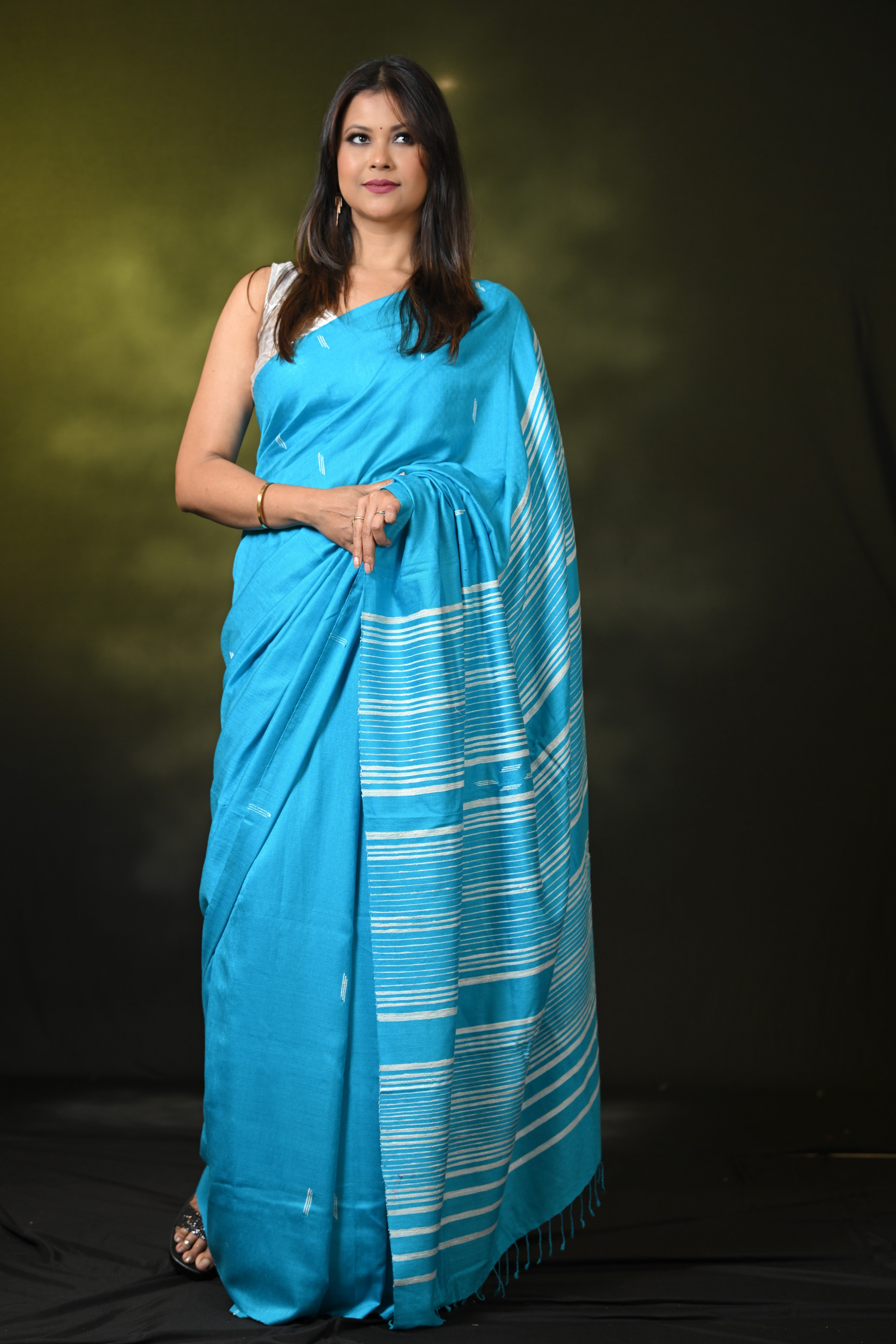 HANDWOVEN  ASSAM COTTON SAREE CS5935