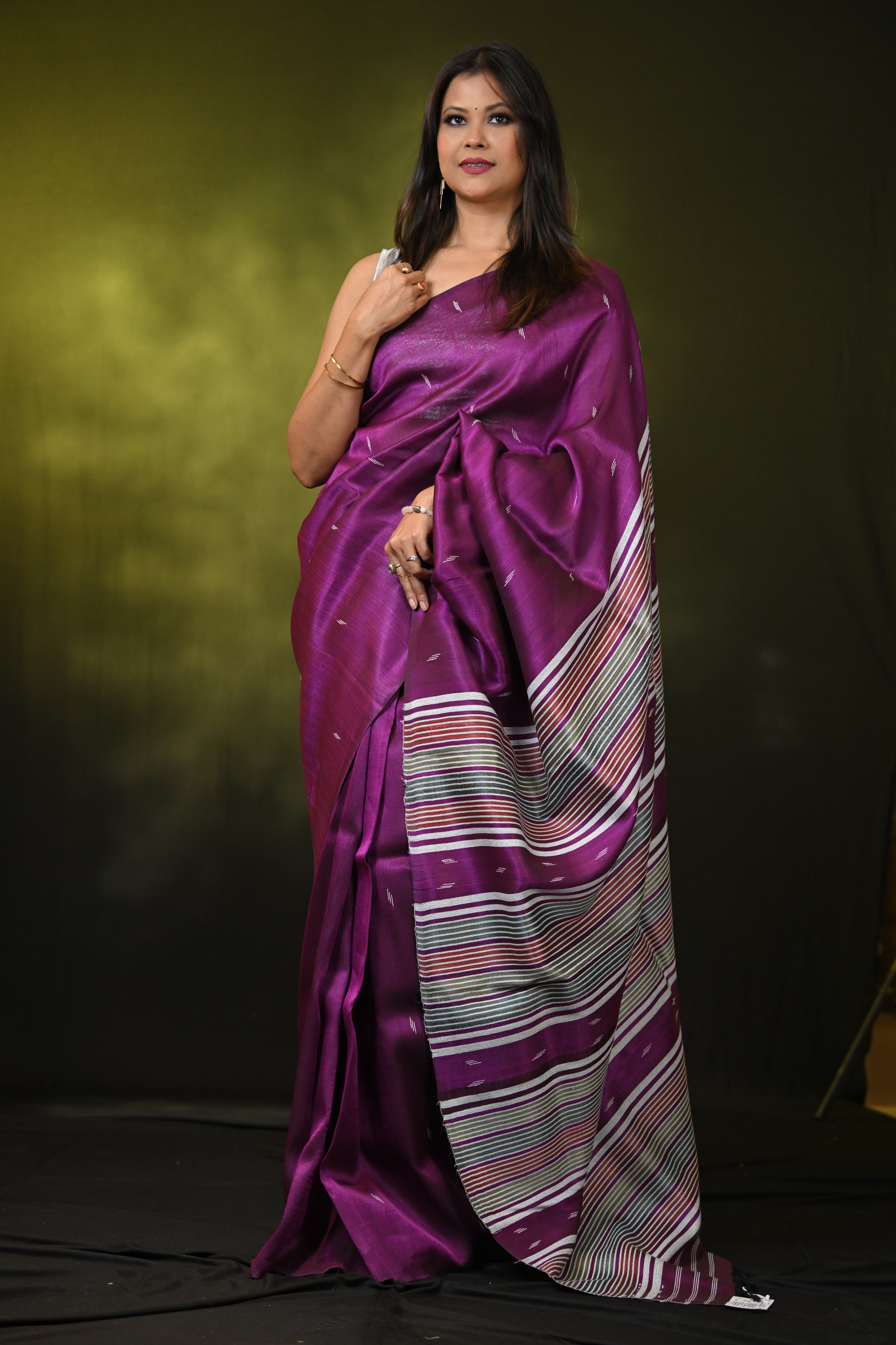 HANDWOVEN ASSAM COTTON SAREE CS7614