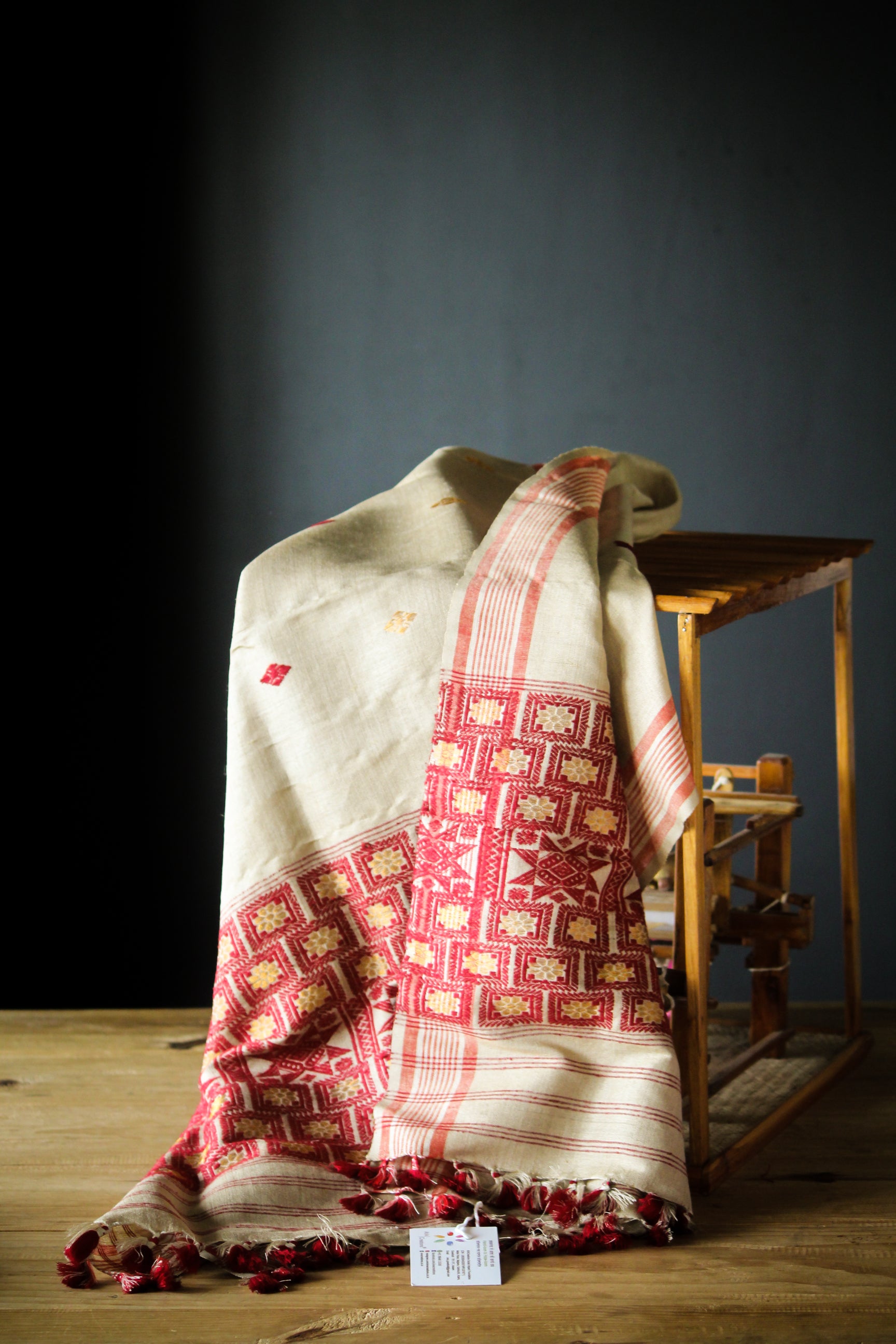HANDWOVEN ASSAM GI MUGA SILK GAMOSA MSG01
