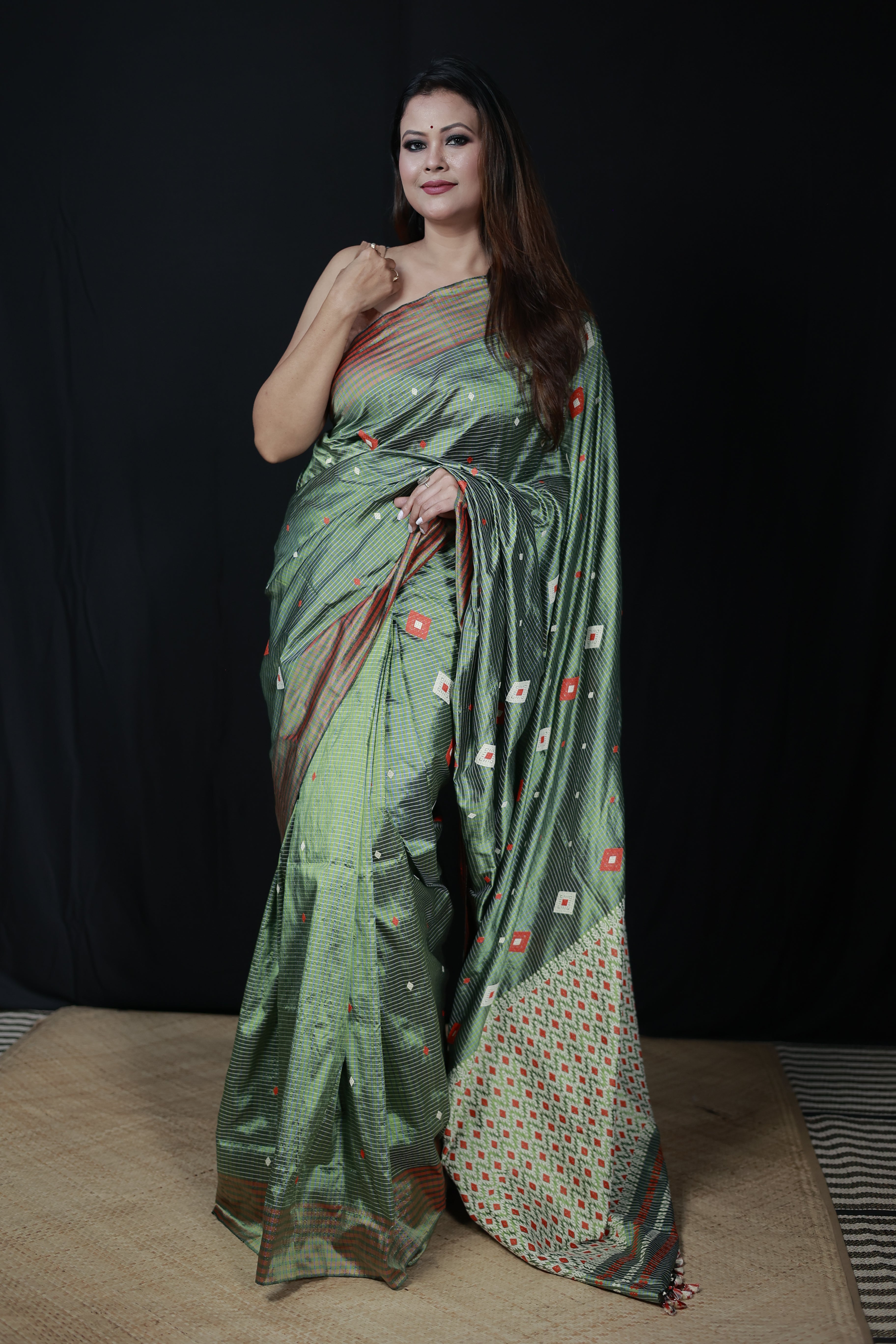 HANDWOVEN ASSAM PAT SILK SAREE ASS02