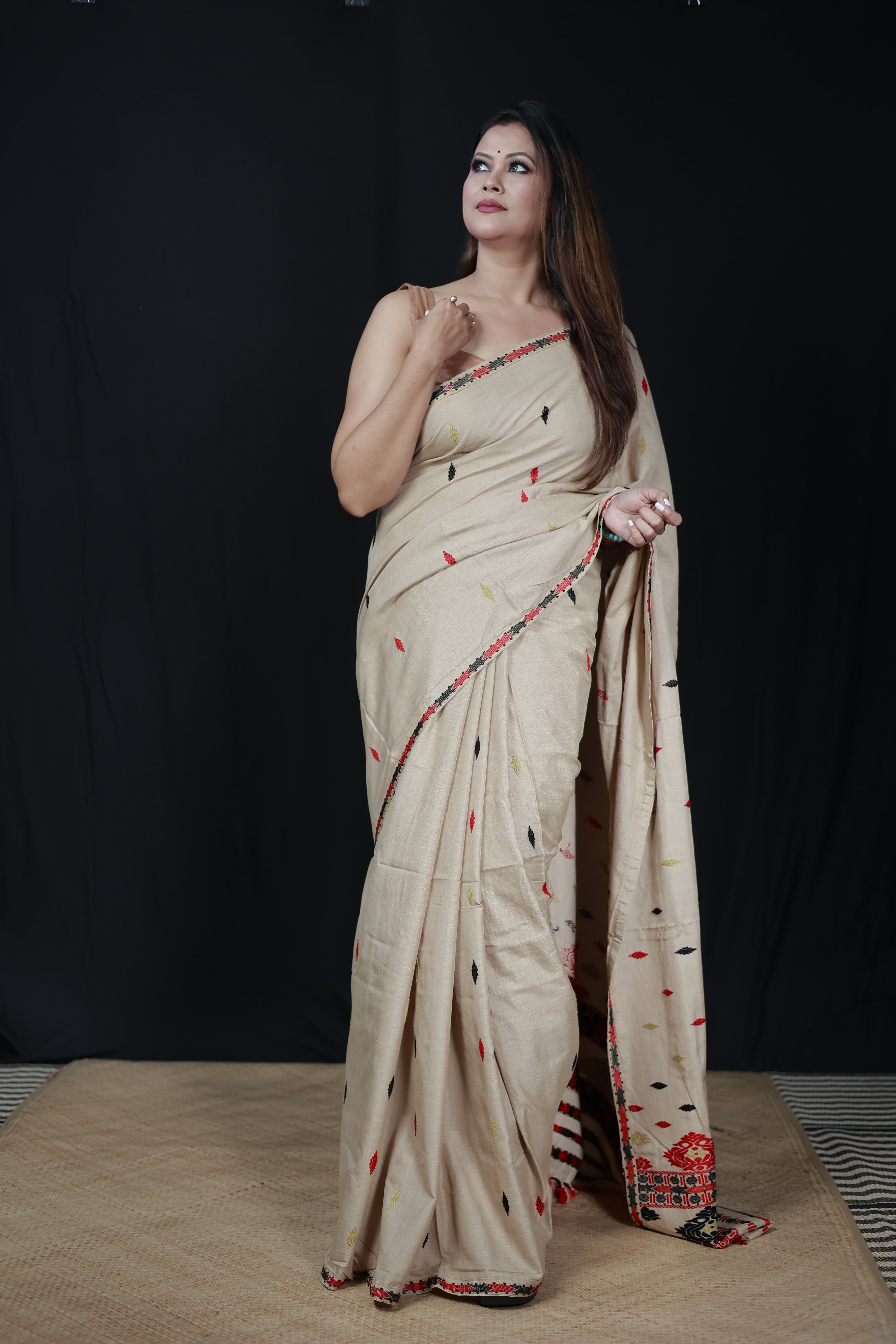 HANDWOVEN ASSAM GI MUGA SILK SAREE MSS02